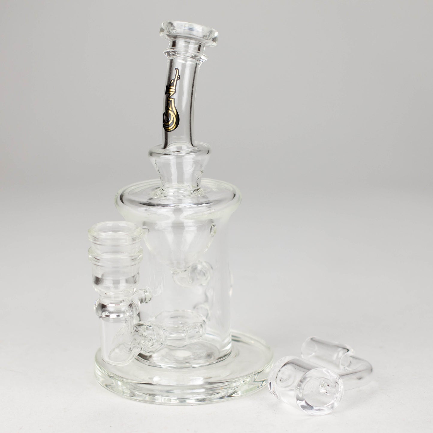 Genie | 6" recycled bubbler with a banger_7