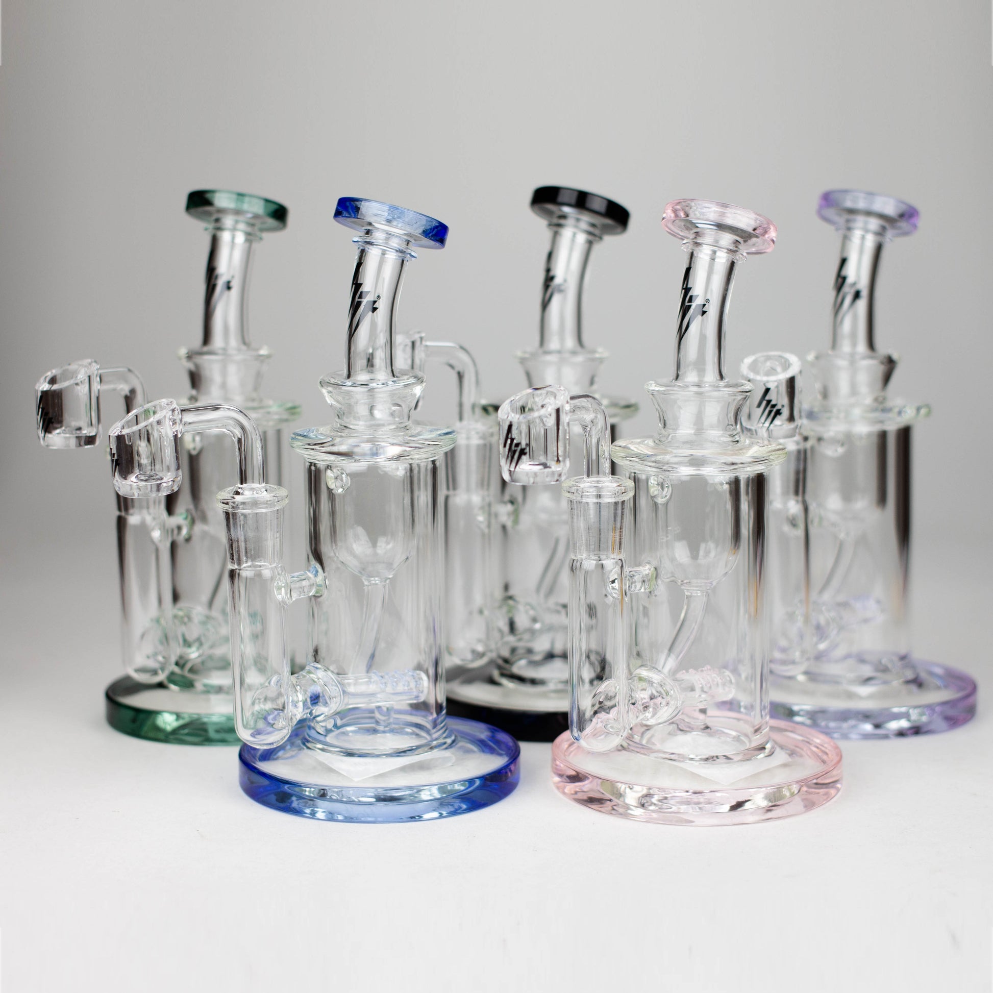 HIT | 8" Glass Oil Rig Water Bong_0