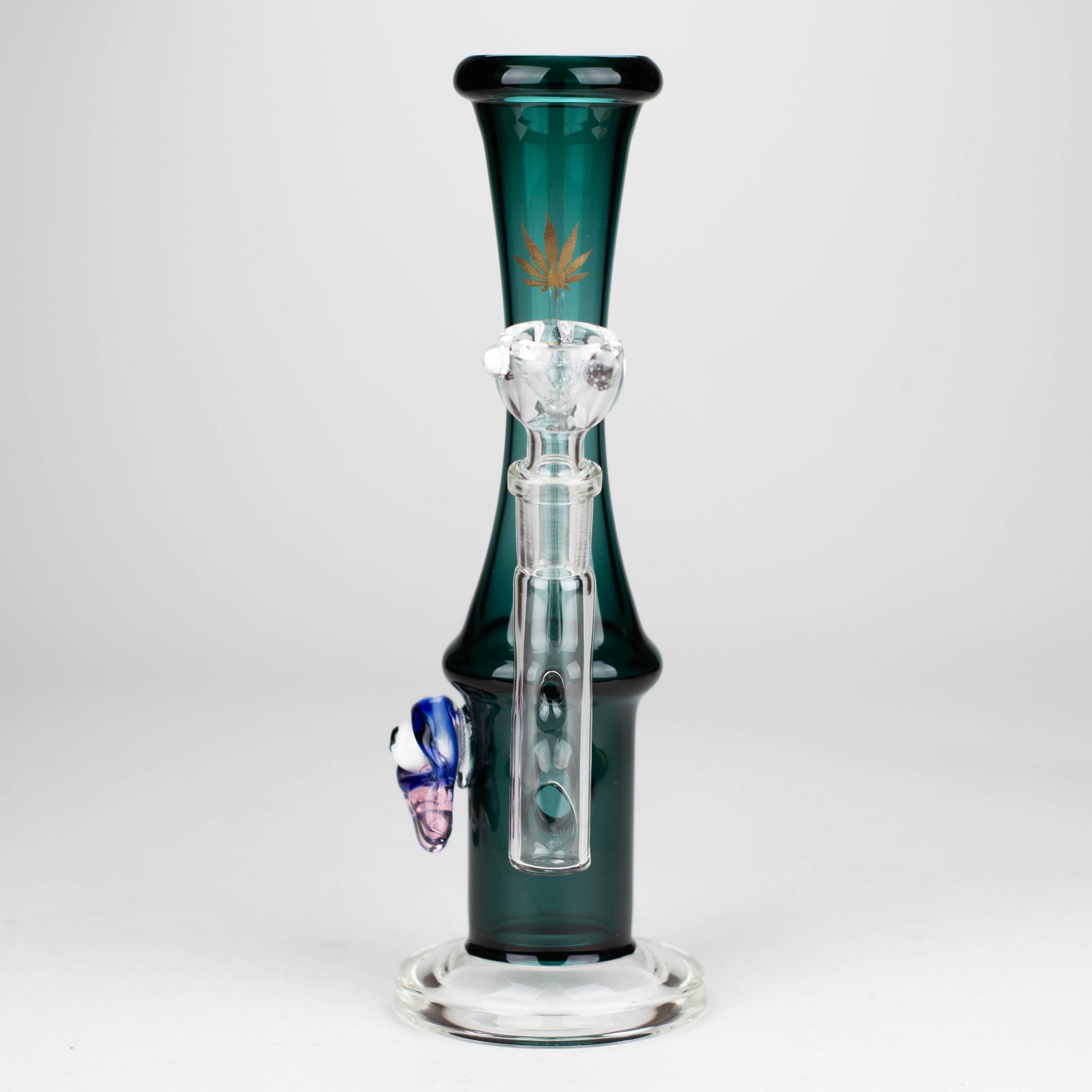 10" Color tube glass bong with eye_2