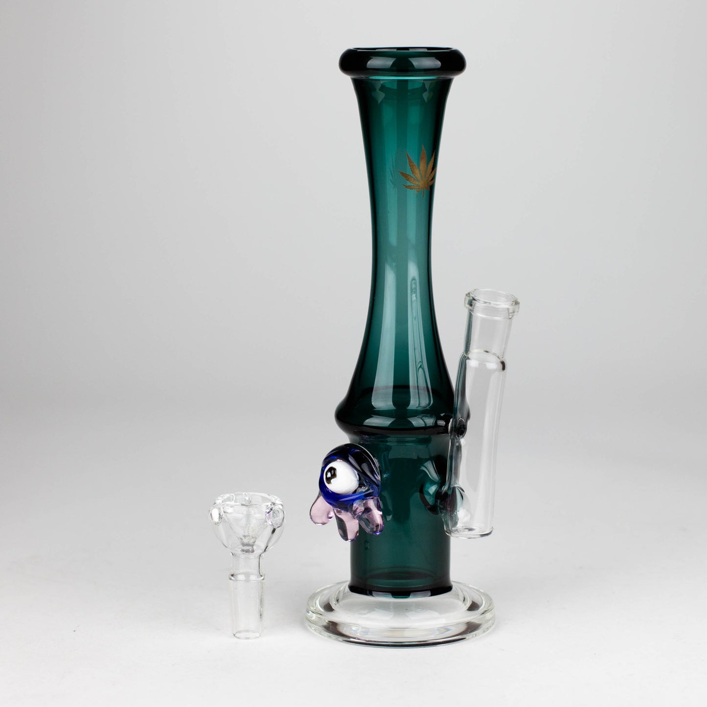 10" Color tube glass bong with eye_7