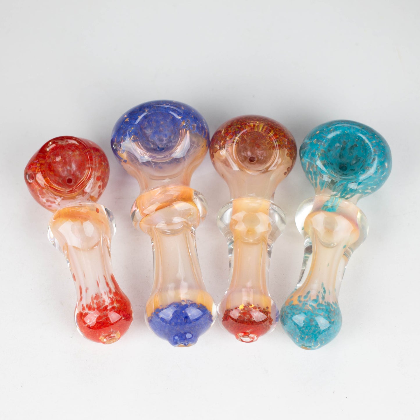 5”Gold Fumed Hand Pipe Pack of 2 [BZS-0092]_0