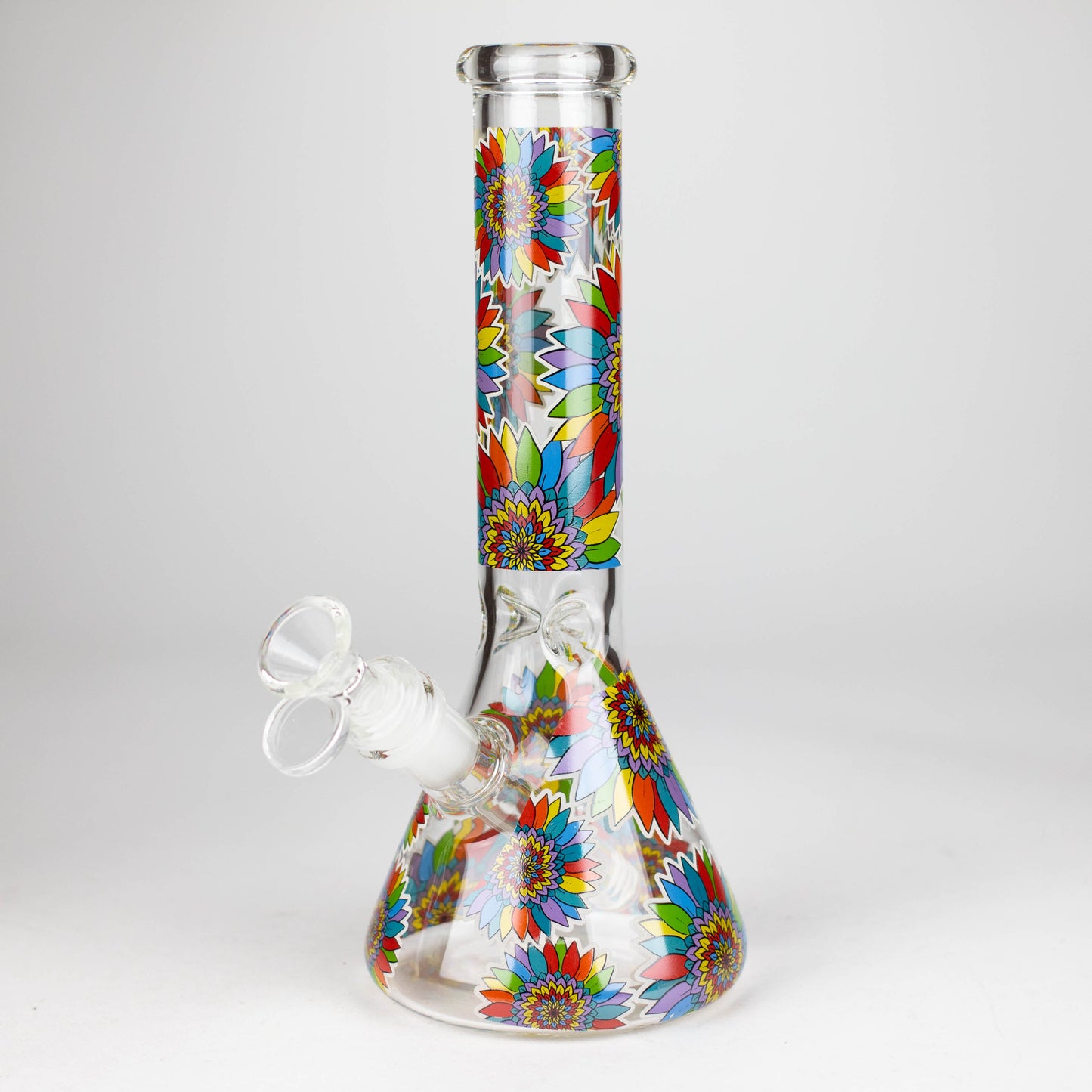 10" Flower Design Glass Bong_2