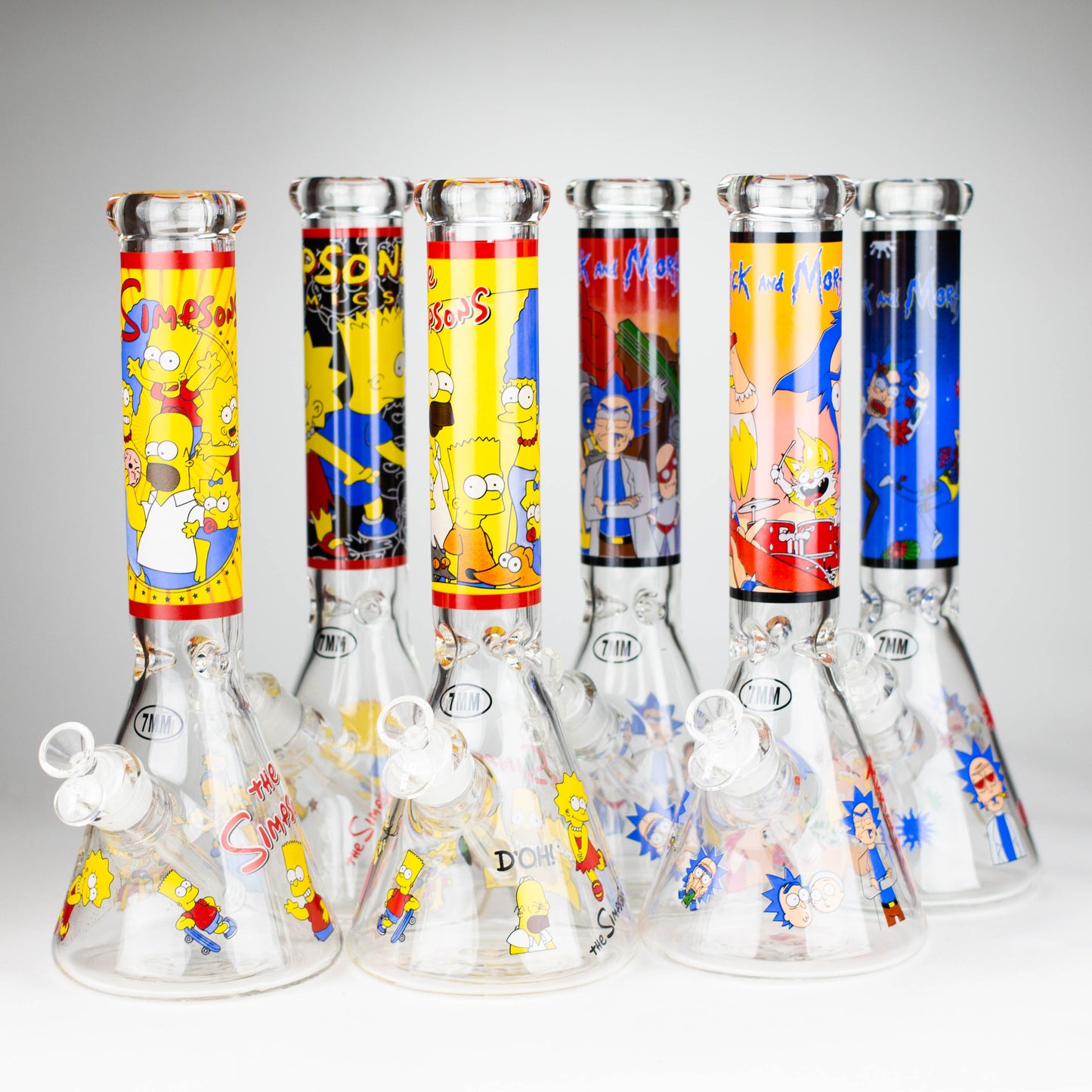 14" 7mm Cartoon Design Beaker_0