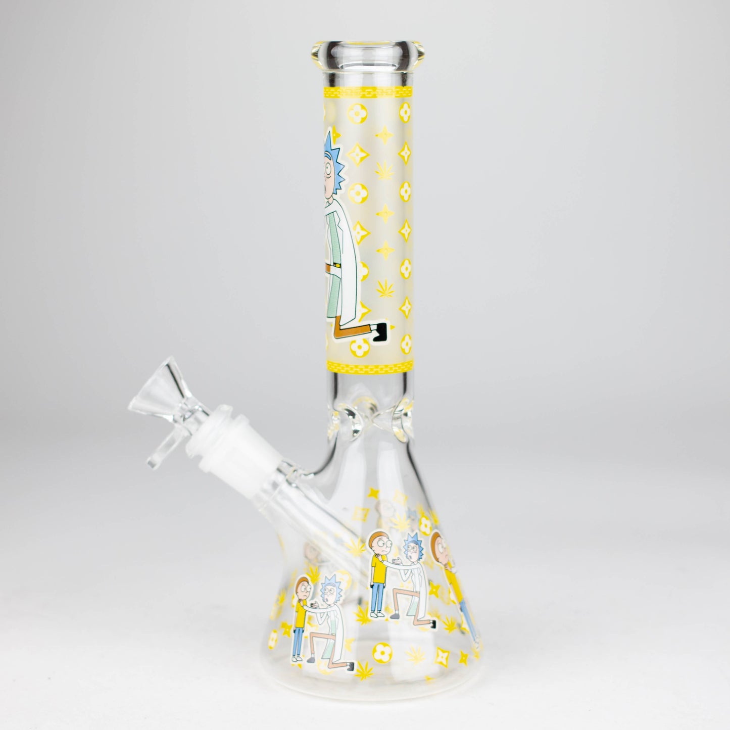 9"  Glow In The Dark 4mm glass bong [S60]_12