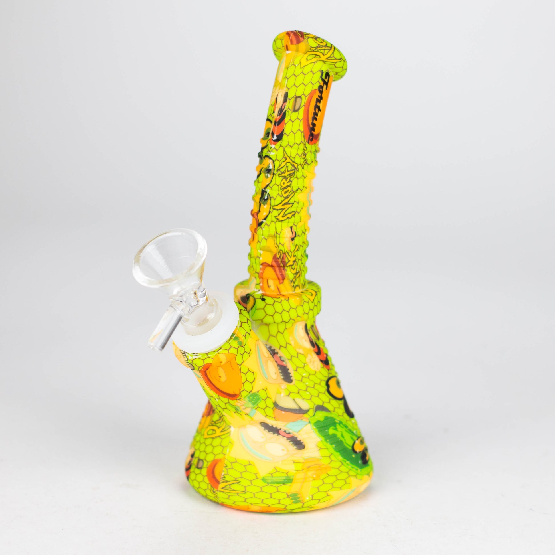 Fortune | 6.5" Angled Hydrographic Silicone Waterpipe-Assorted [SP1018P]_1