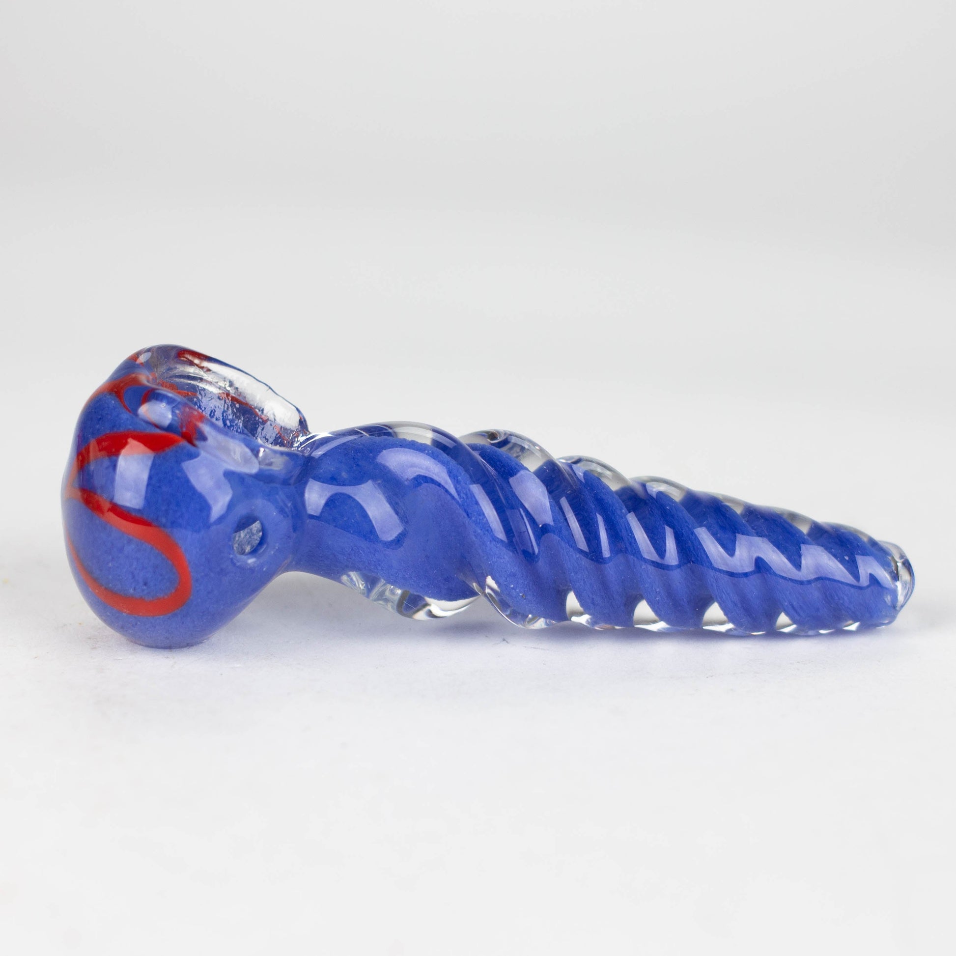 4" Twist glass hand pipe pack of 2_3