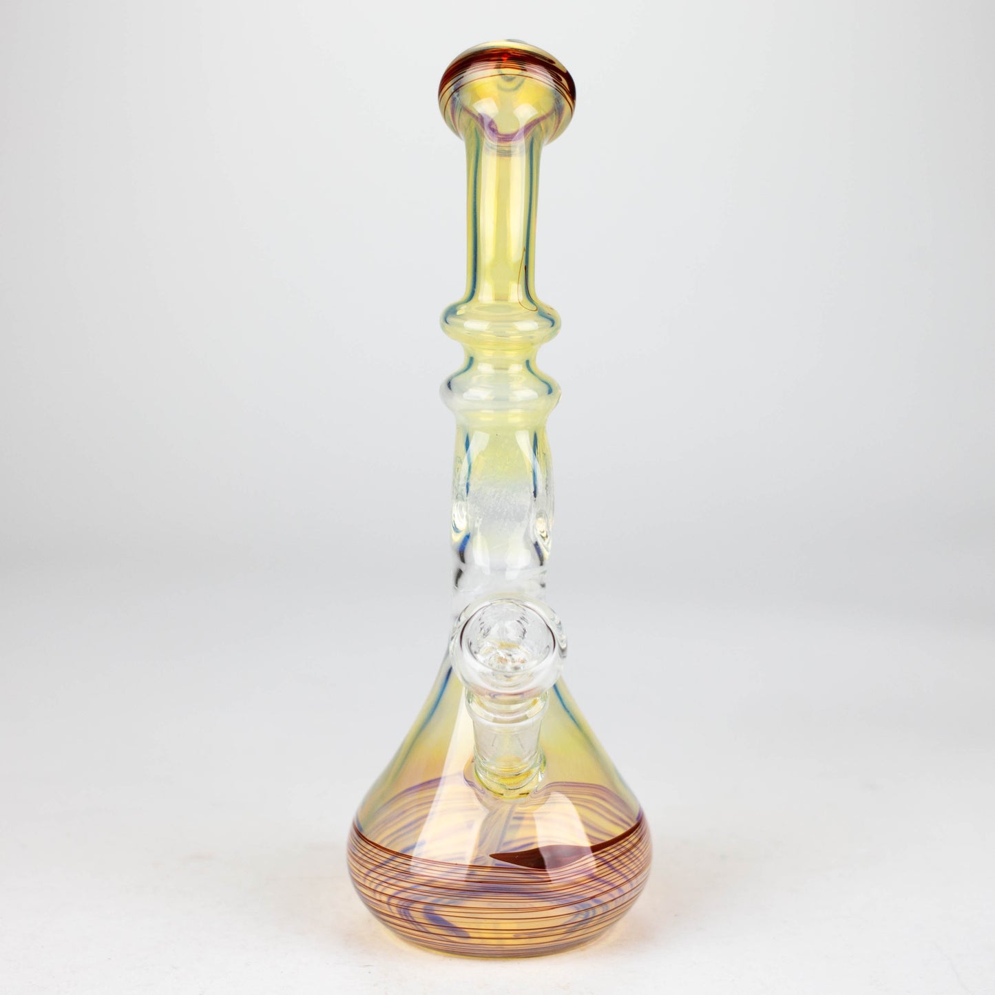 8" Glod fumed glass pipe_2