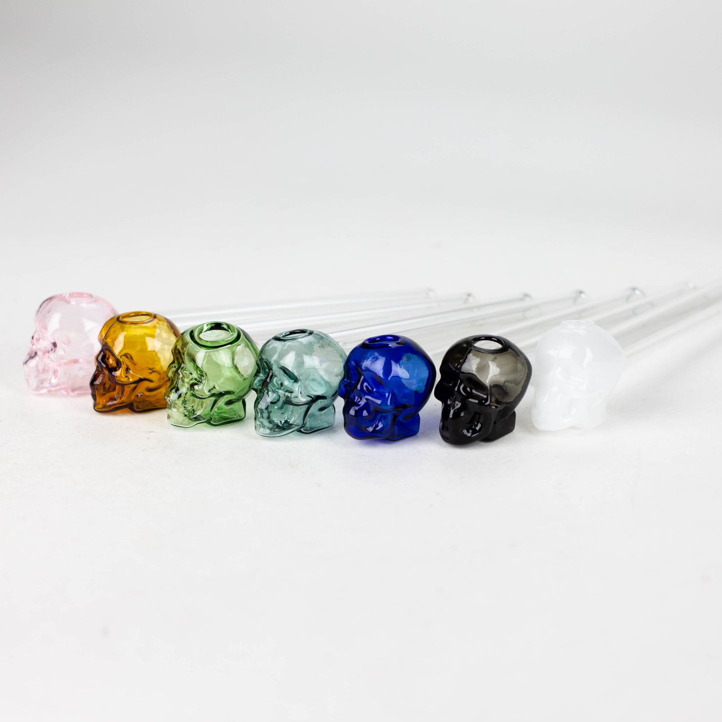 5.5" GLASS Skull oil burnerpipe [AC238-S]_0