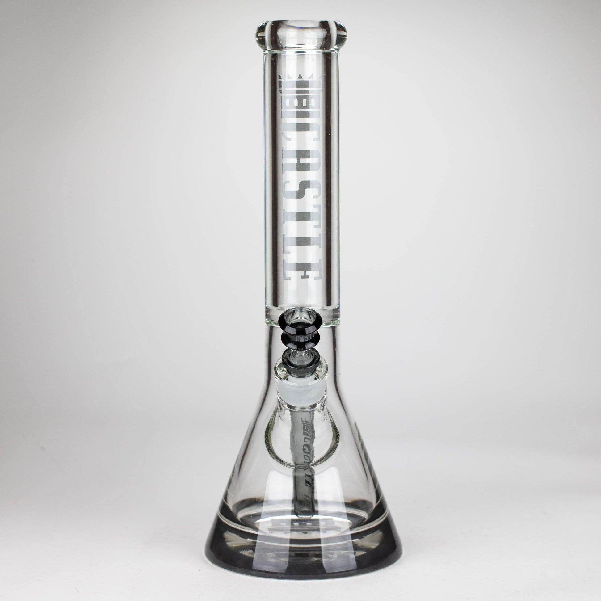 Castle Glassworks | 14" Color Logo Beaker Bong [C-005]_16