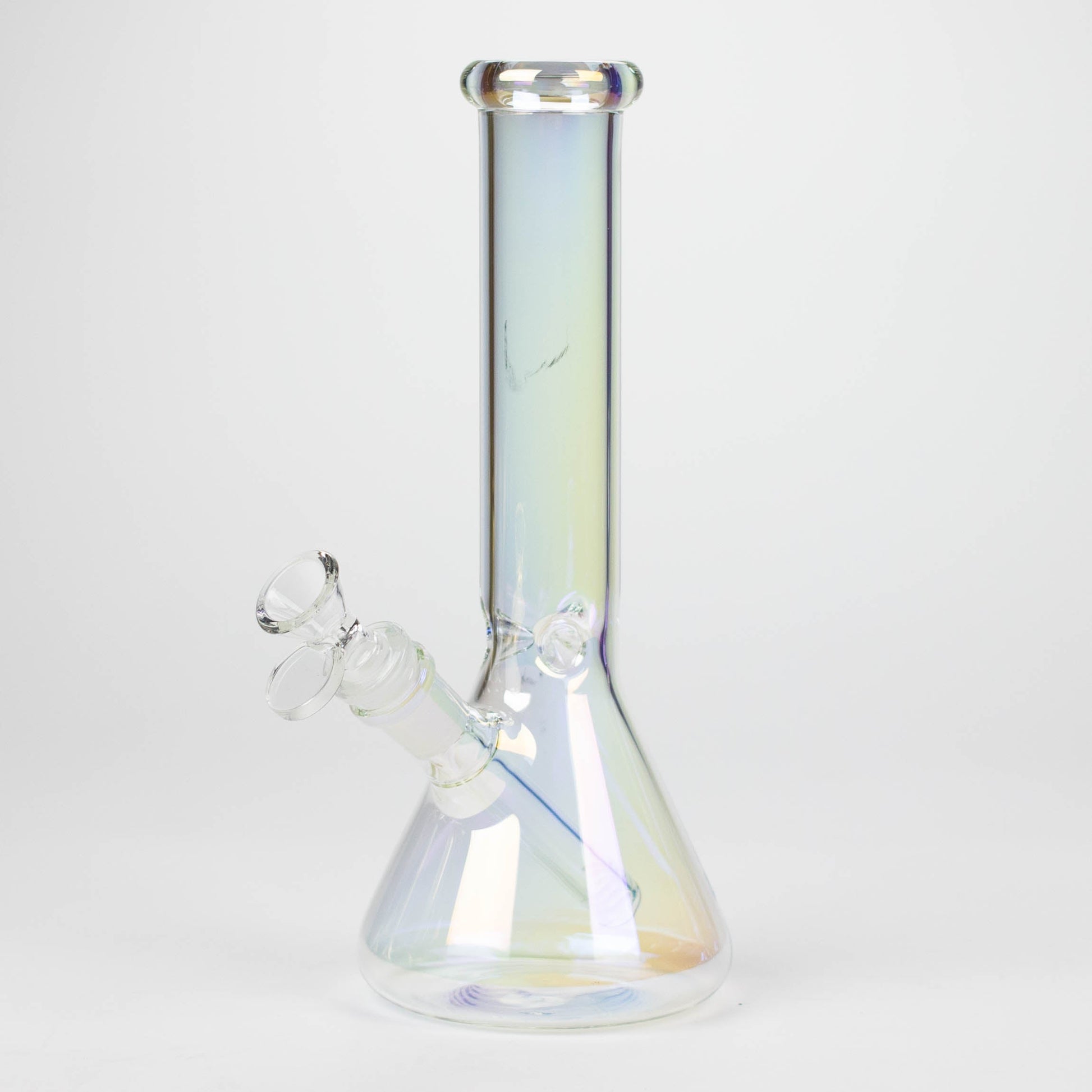 10" Solid Color Eletroplate Glass Beaker Bong_4