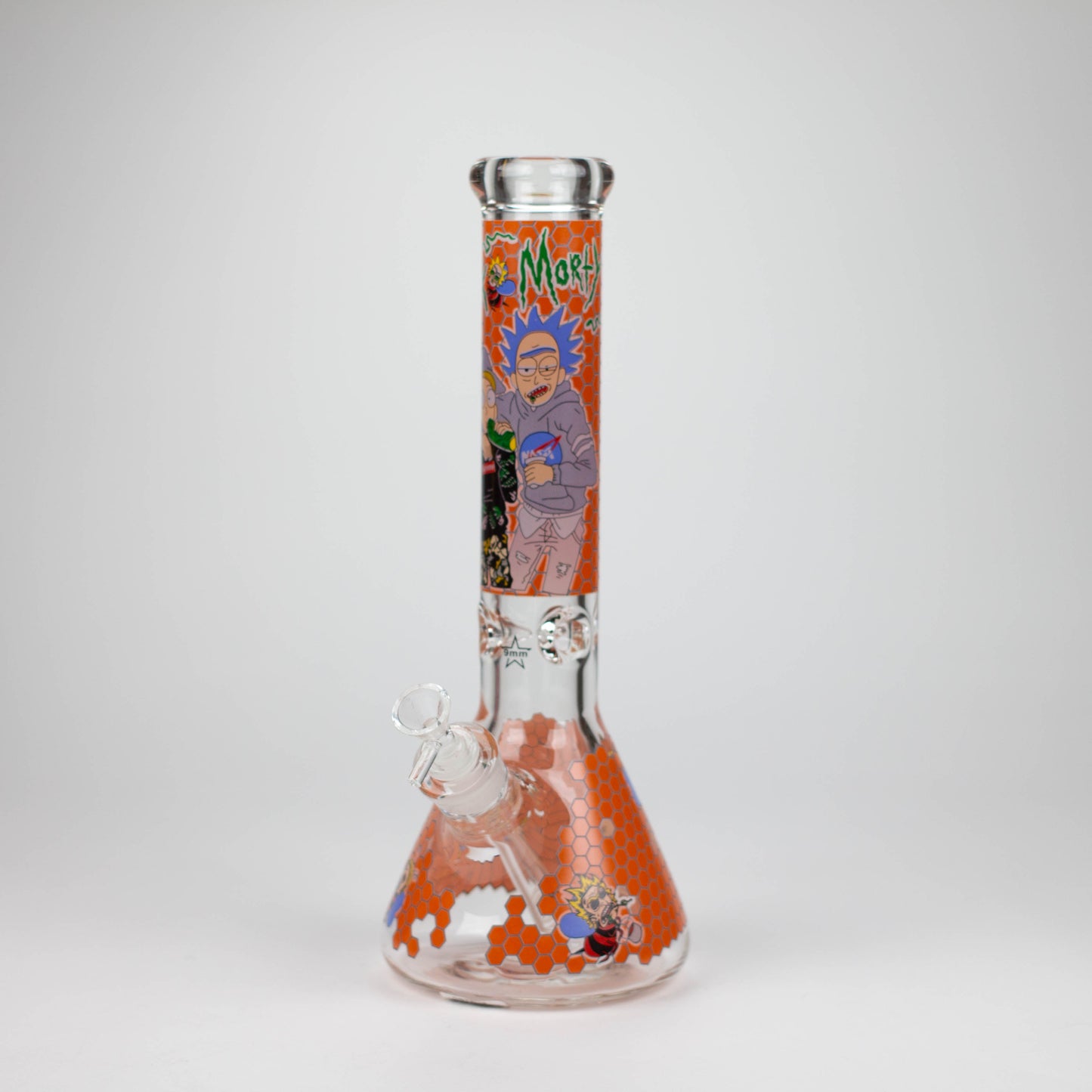 14" RM Cartoon 9mm glass water bong [GBT2118]_2