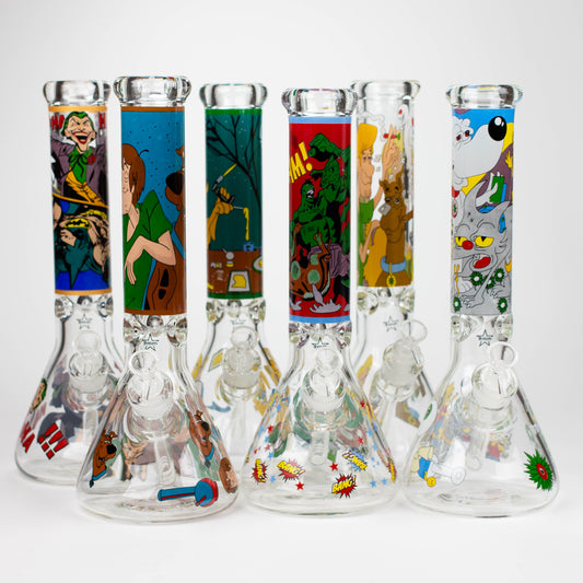 14" SD Cartoon 9mm glass water bong [GBT2112]_0