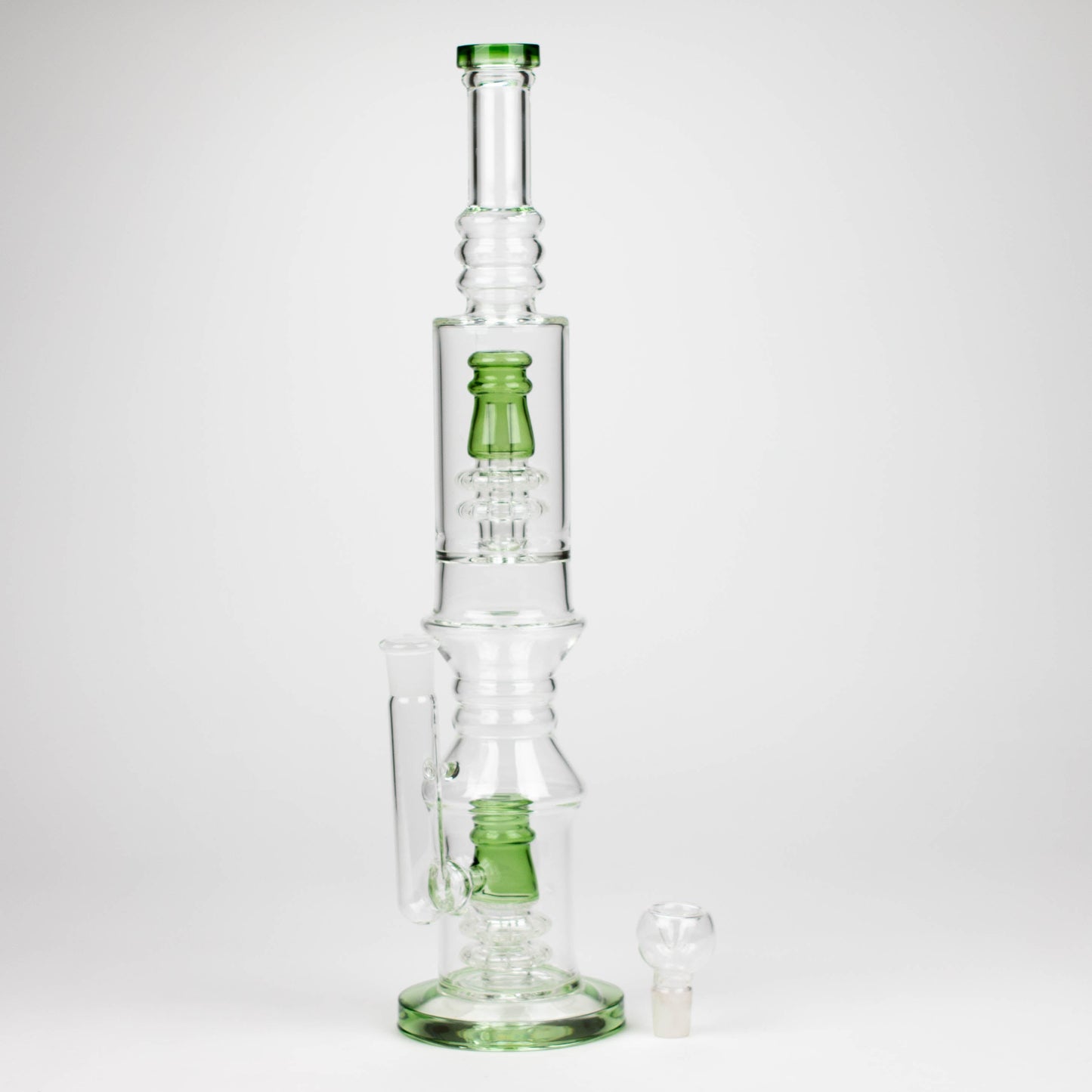 18" Glass water bong with Percolator and Diffuser_3