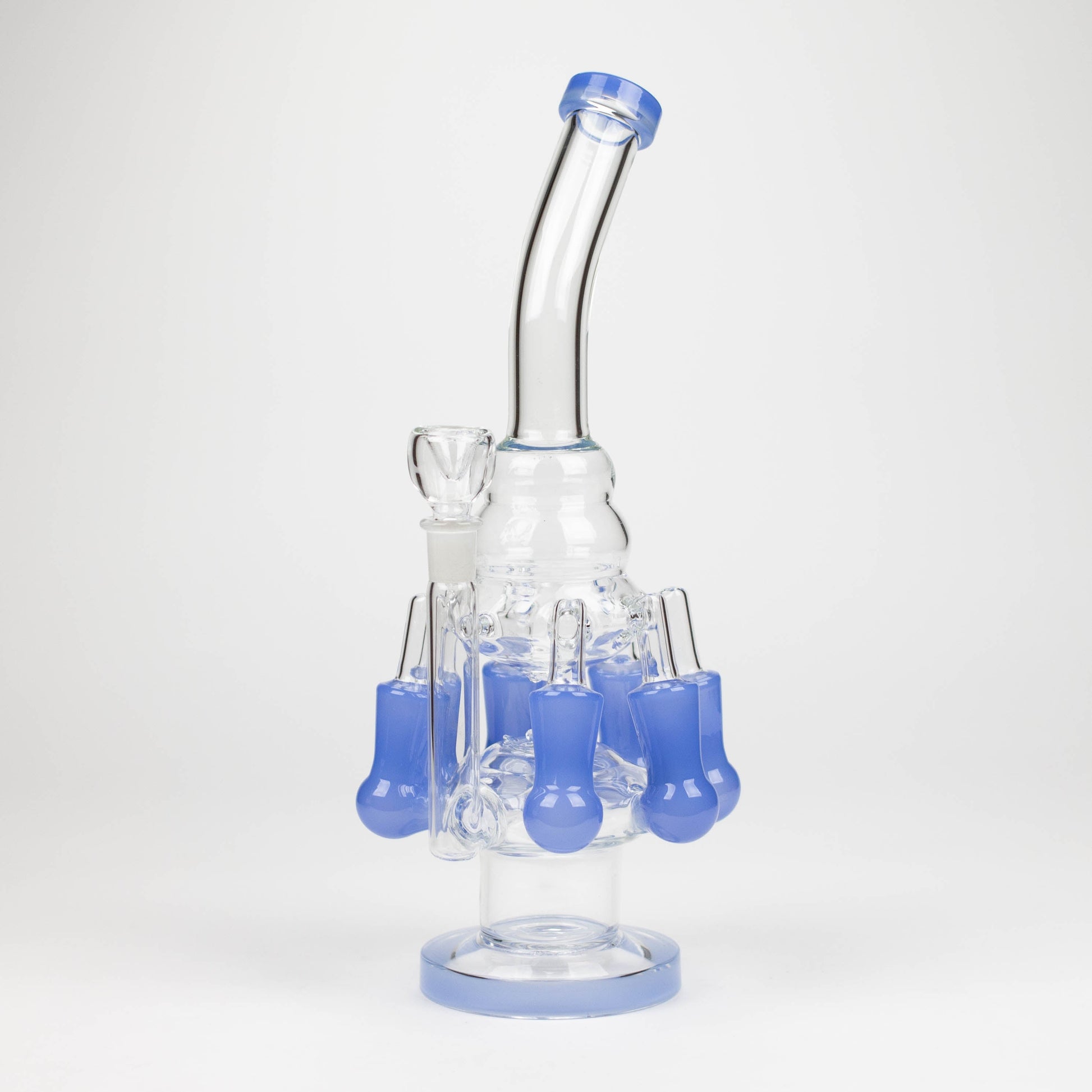 13" Multi chamber glass bong with inline difuser_5