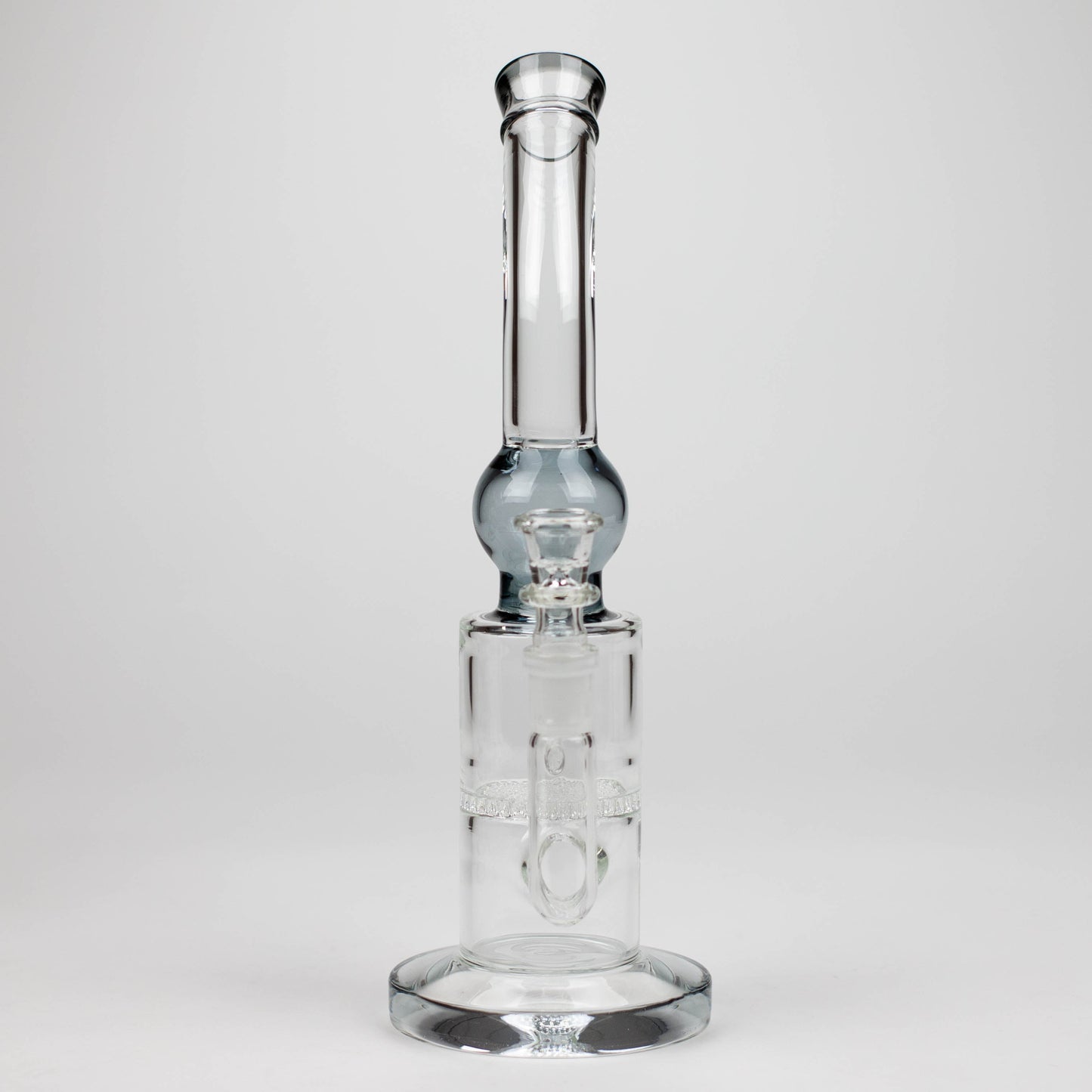 11" Color accented glass bong with honeycomb diffuser_12