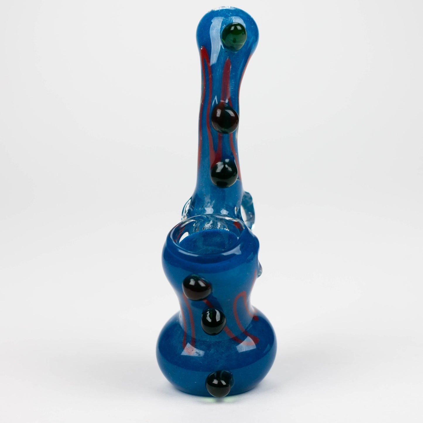 6" Single chamber fancy glass bubbler_3