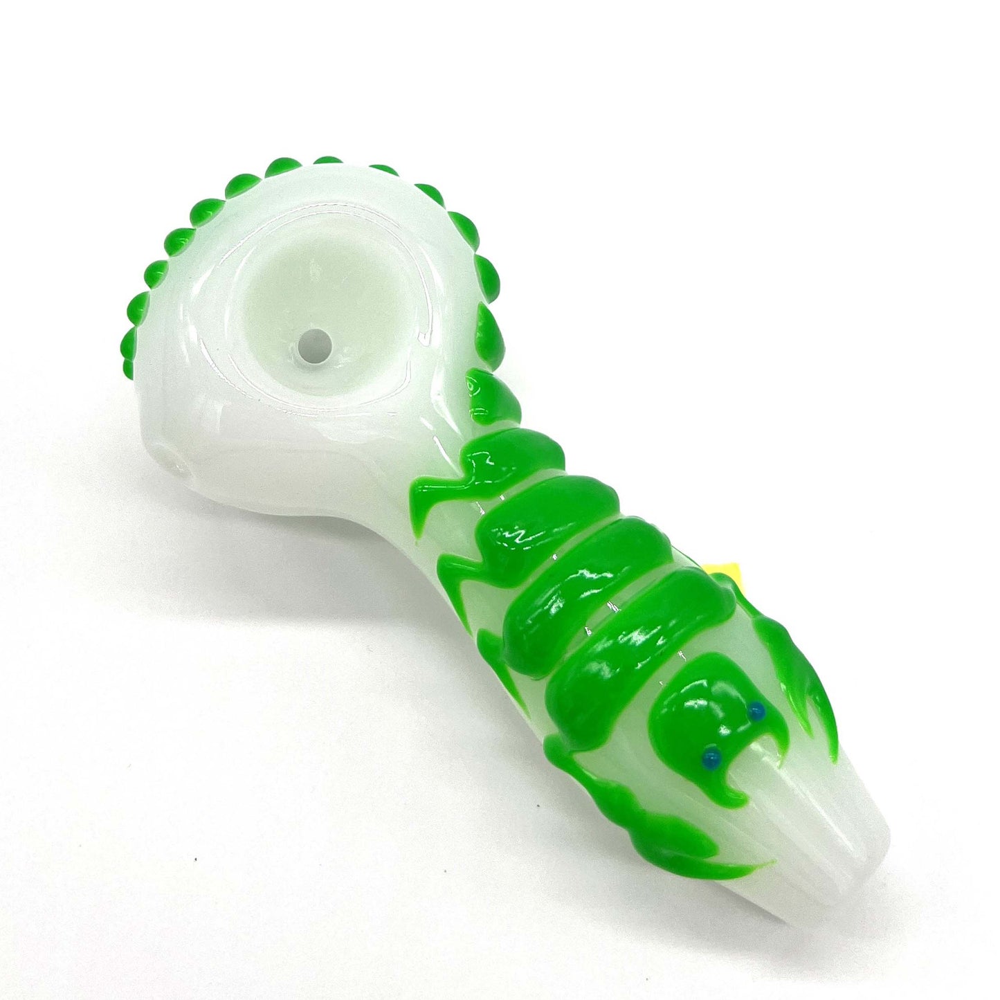 Scorpion Glow In The Dark Glass Smoking Spoon Hand Pipe_5