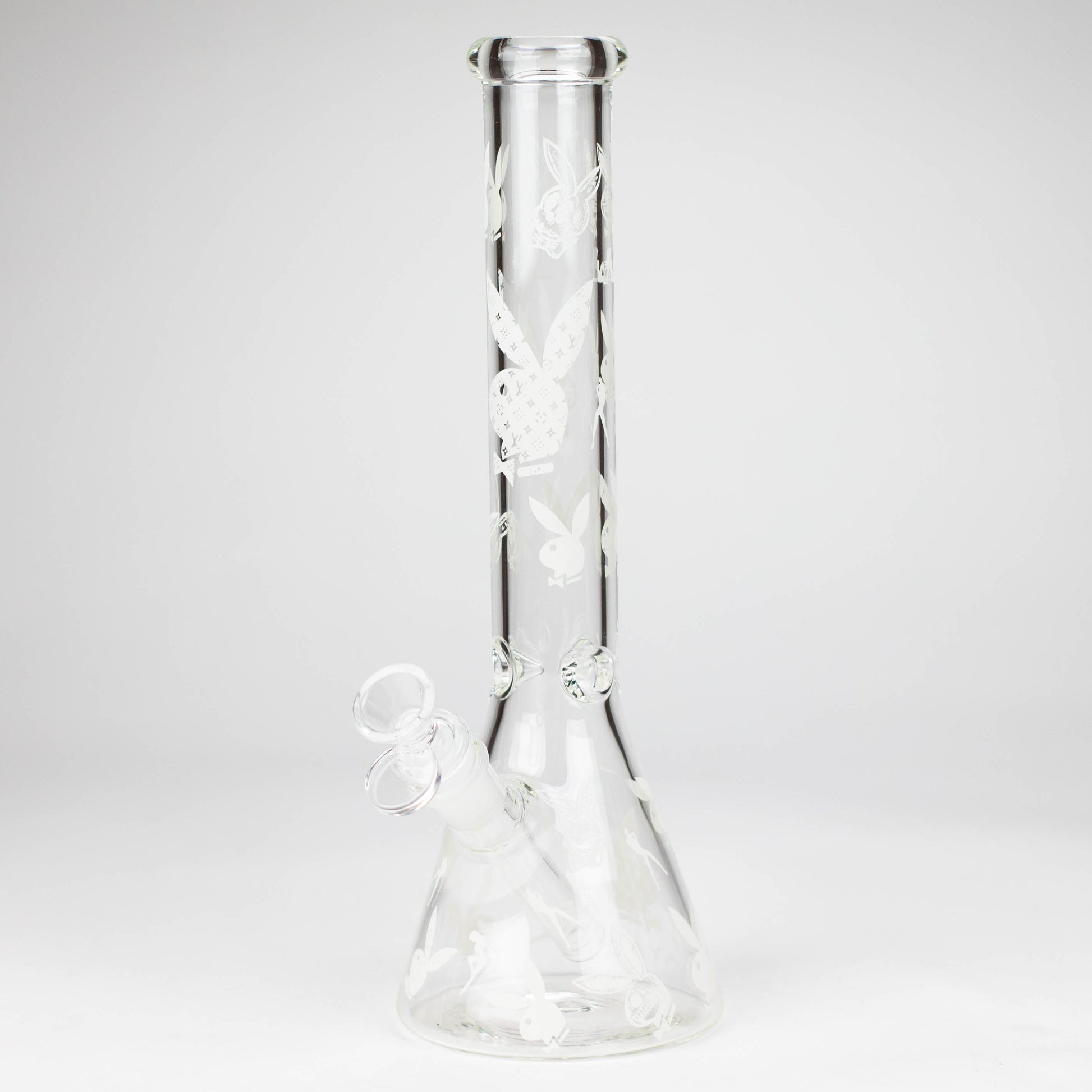 12" 5mm Luxury Design Glow in the Dark Glass Bong_8