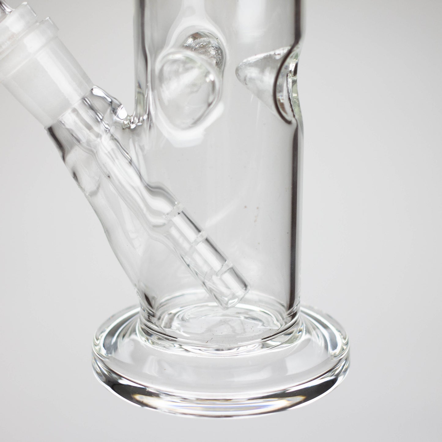 8" clear straight bong_5