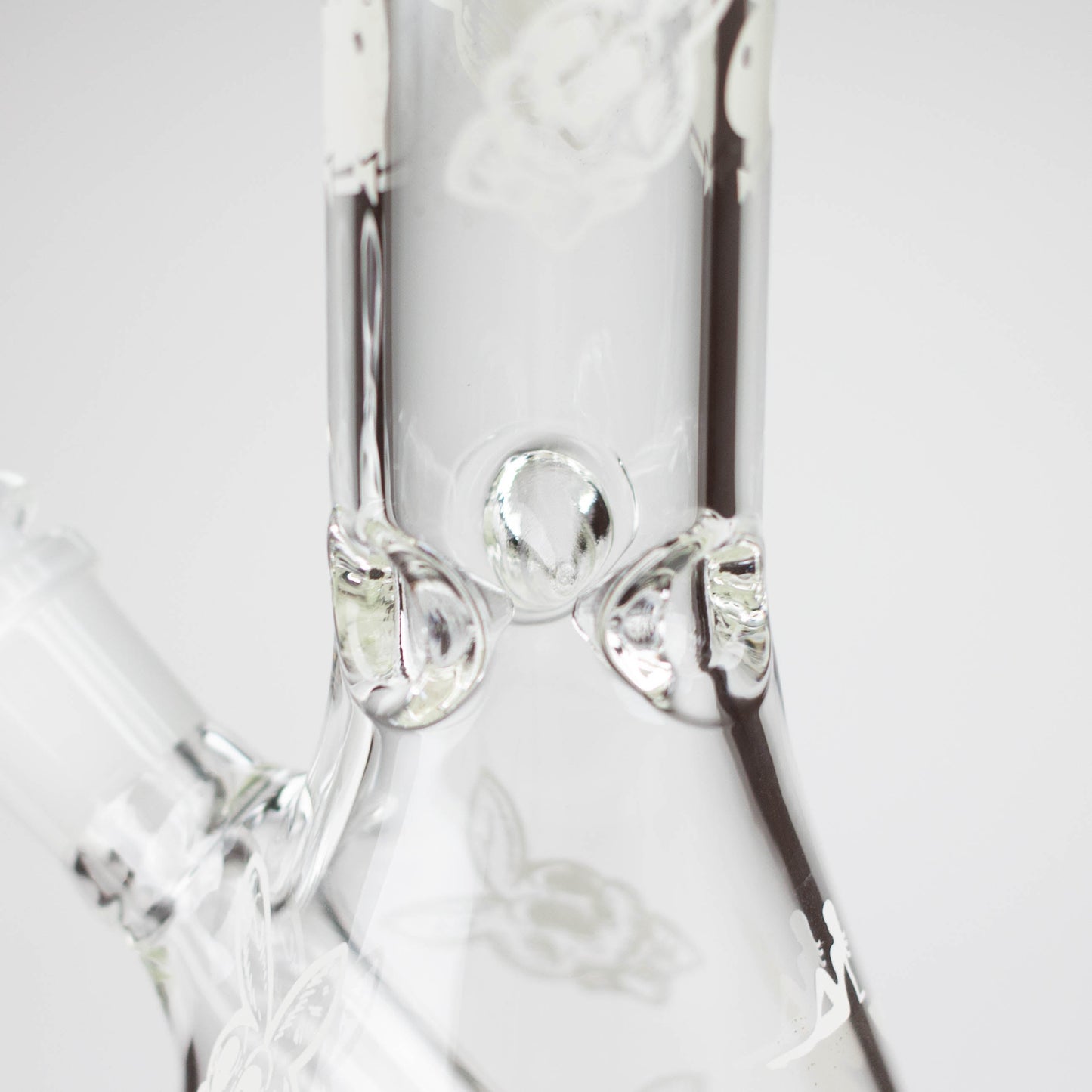 12" 5mm Luxury Design Glow in the Dark Glass Bong_11