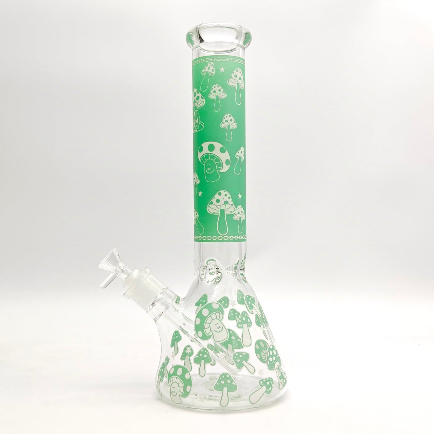 14" 7mm Mushroom Glow in the dark Bong_10