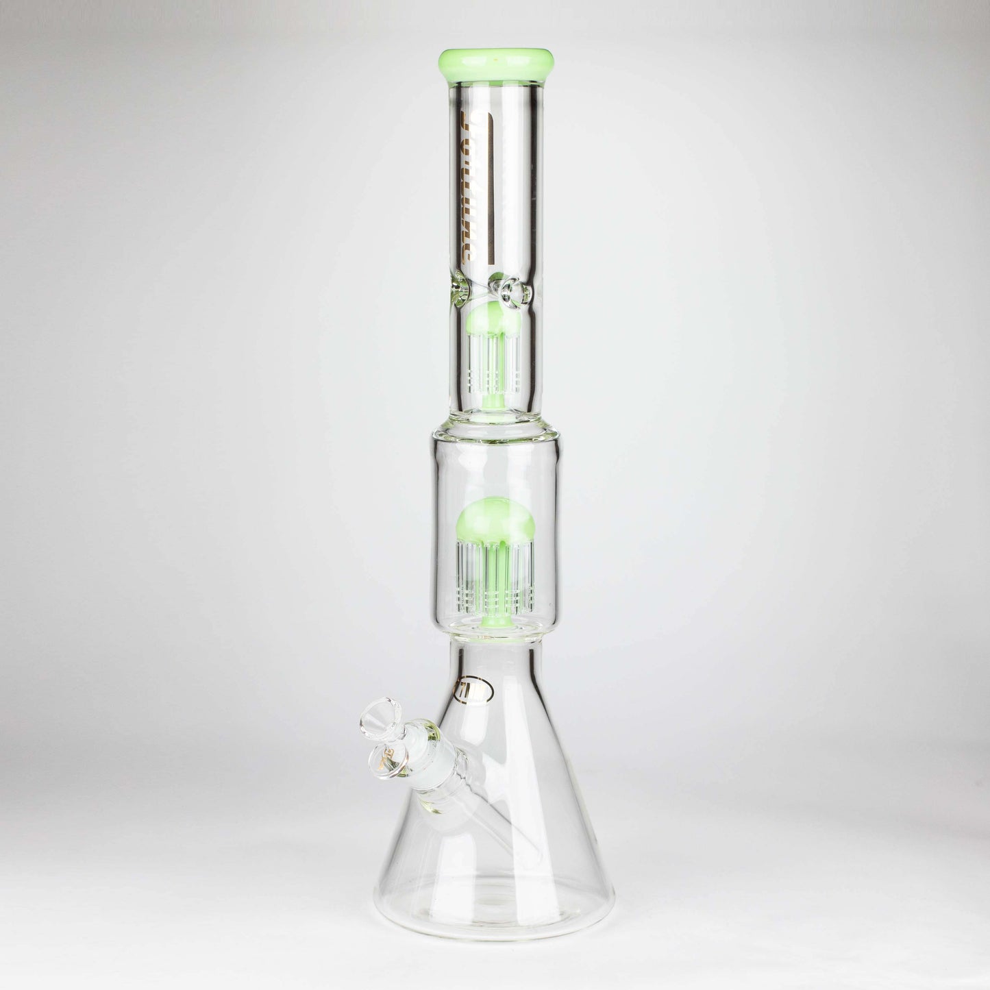 Fortune | 18" Double Tree Perc Beaker Bong Assorted Colour_8