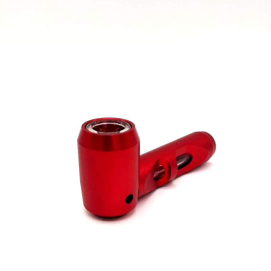 Metal hand pipe with multi holes glass bowl and tube_4