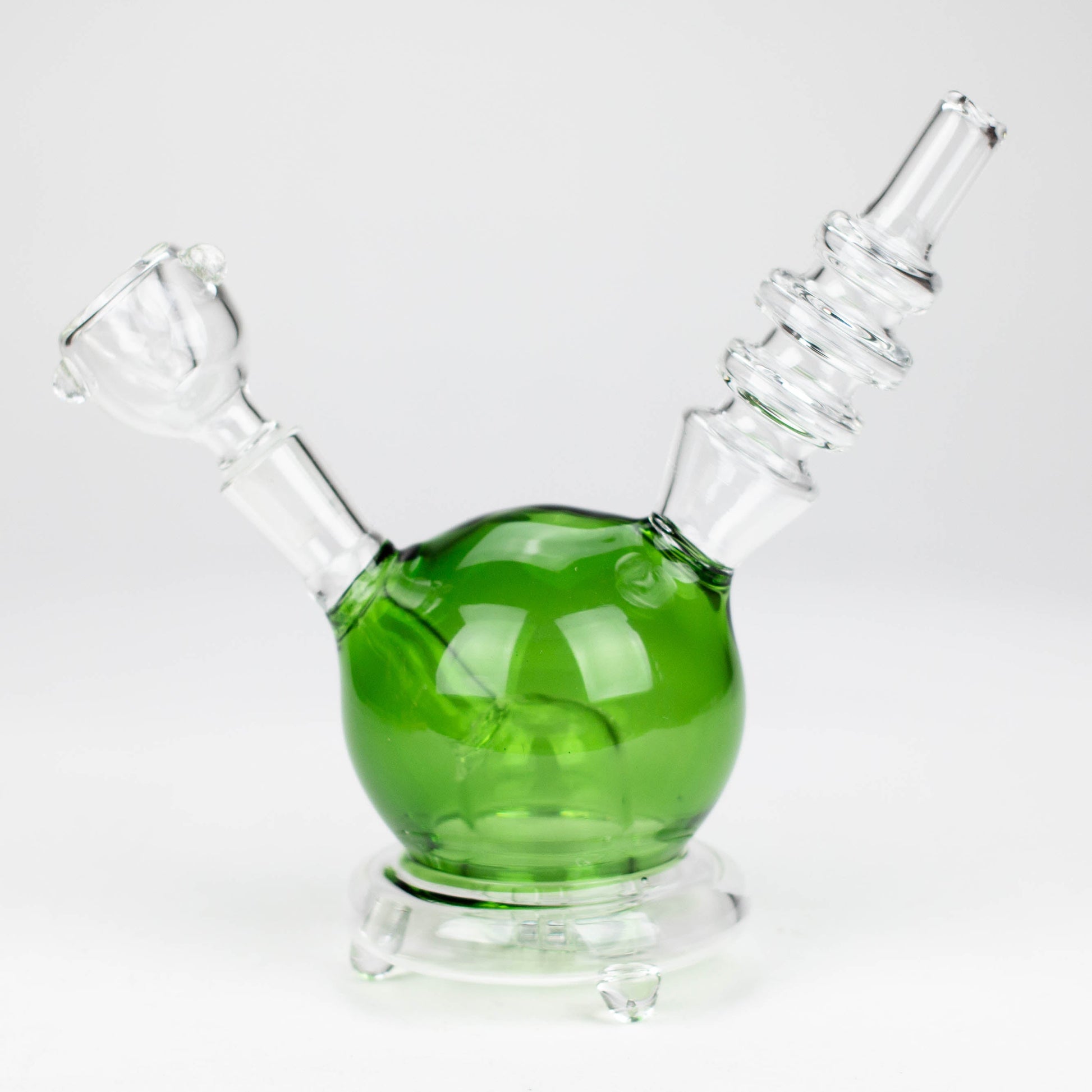 6" Apple glass water bong_5