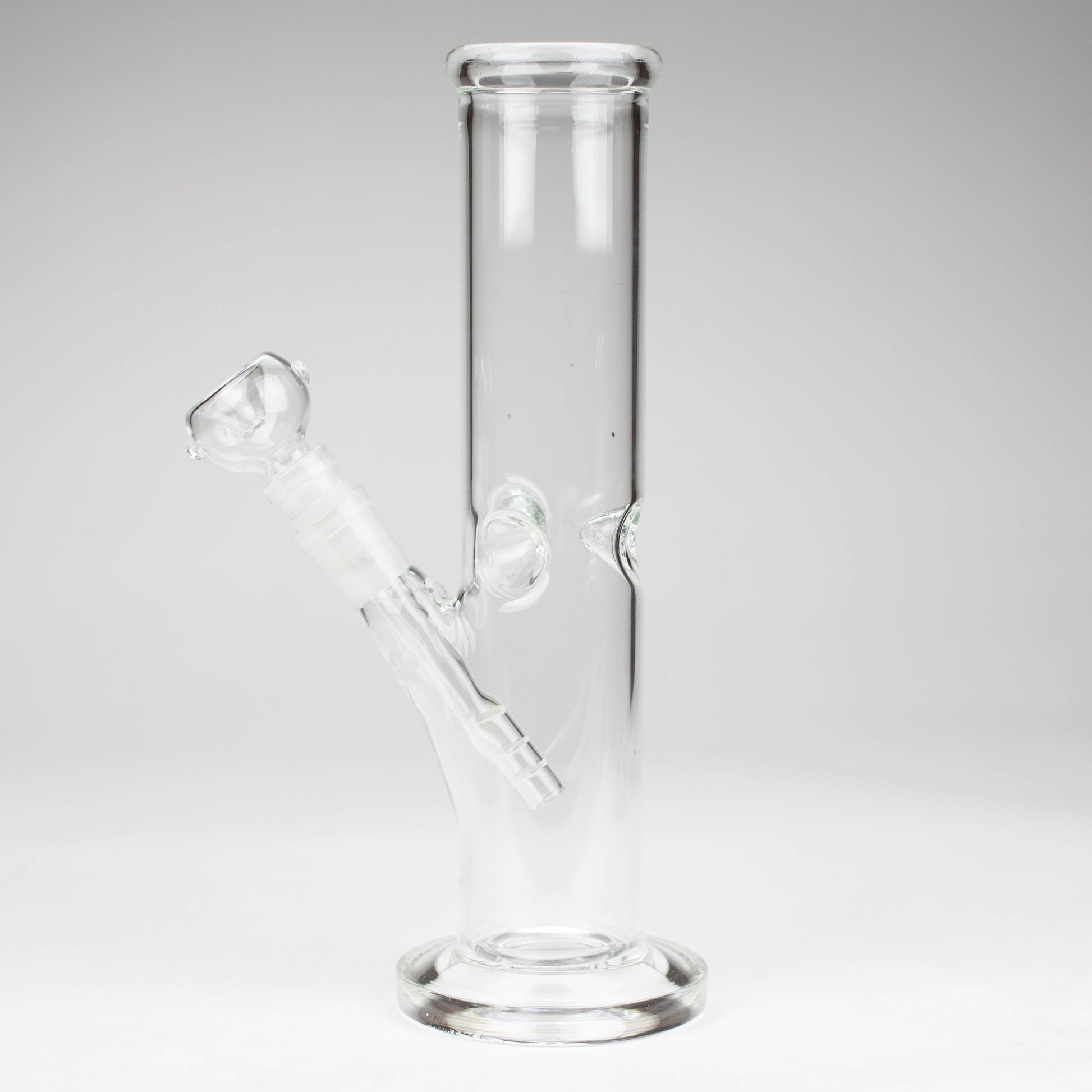 10" Straight tube glass water bong_1