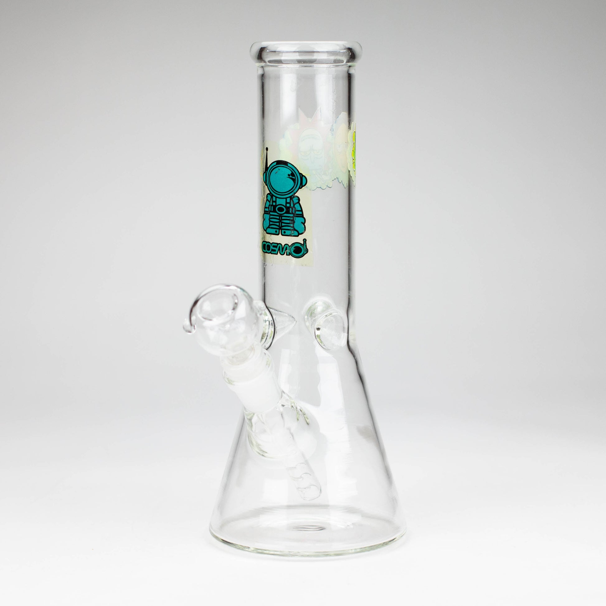 10" clear beaker glass water bong_0