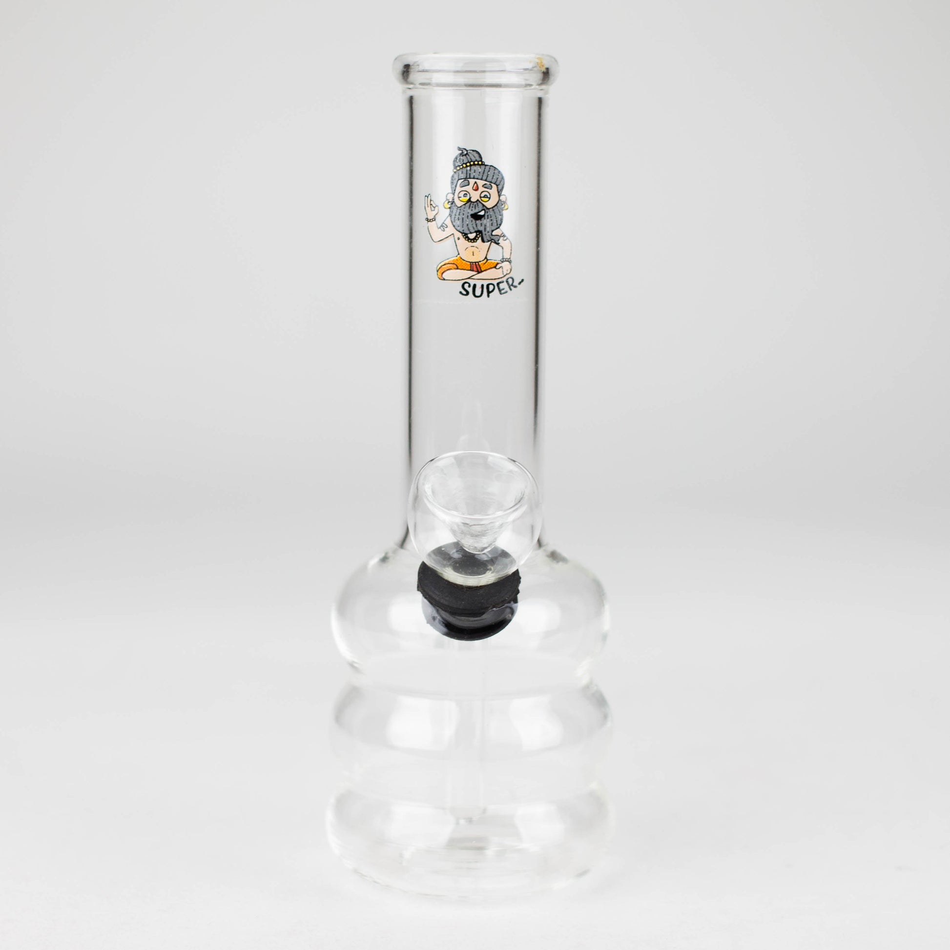 6" Clear Glass water pipe-Sticker_2