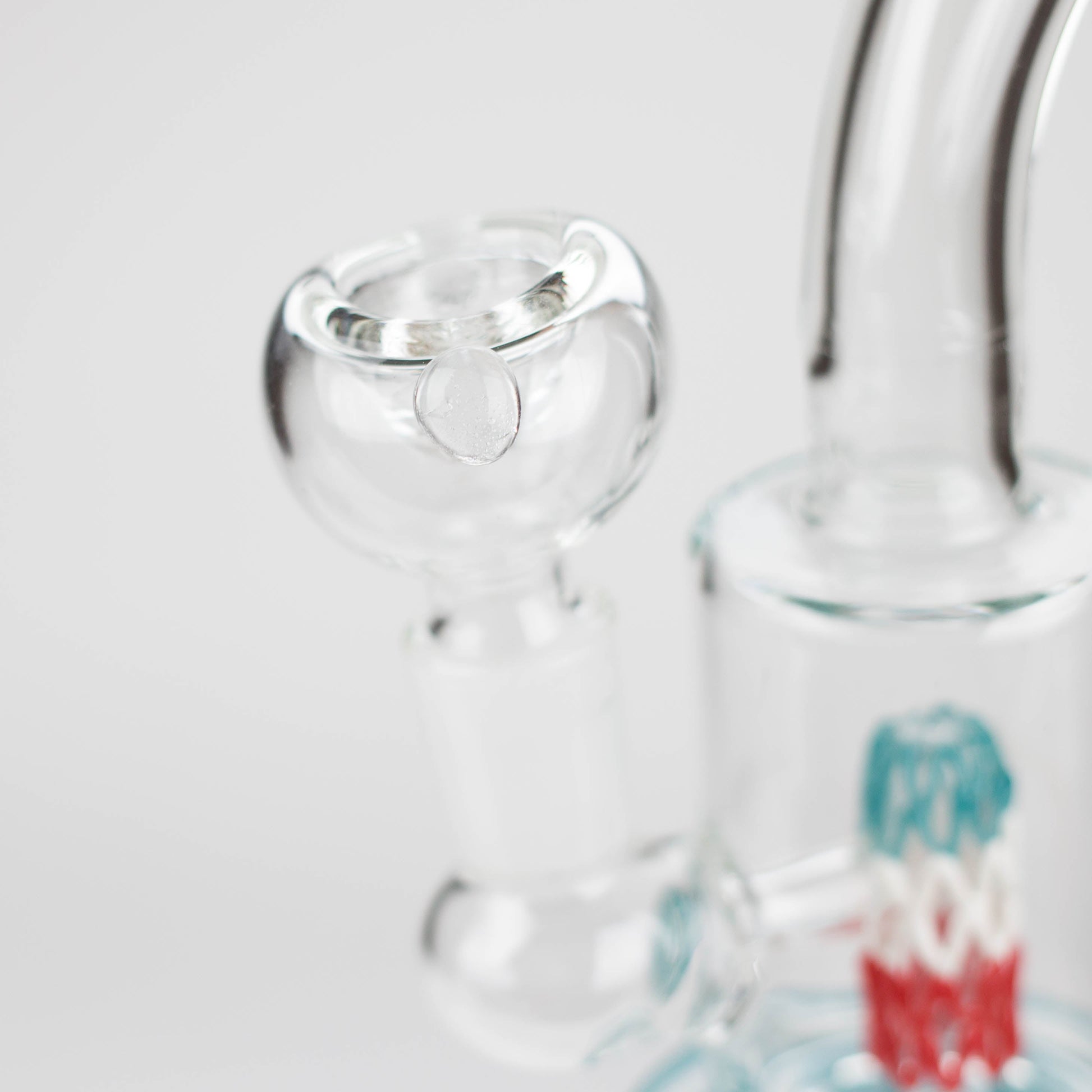 6" bent neck glass bong with diffuser-Assorted_5