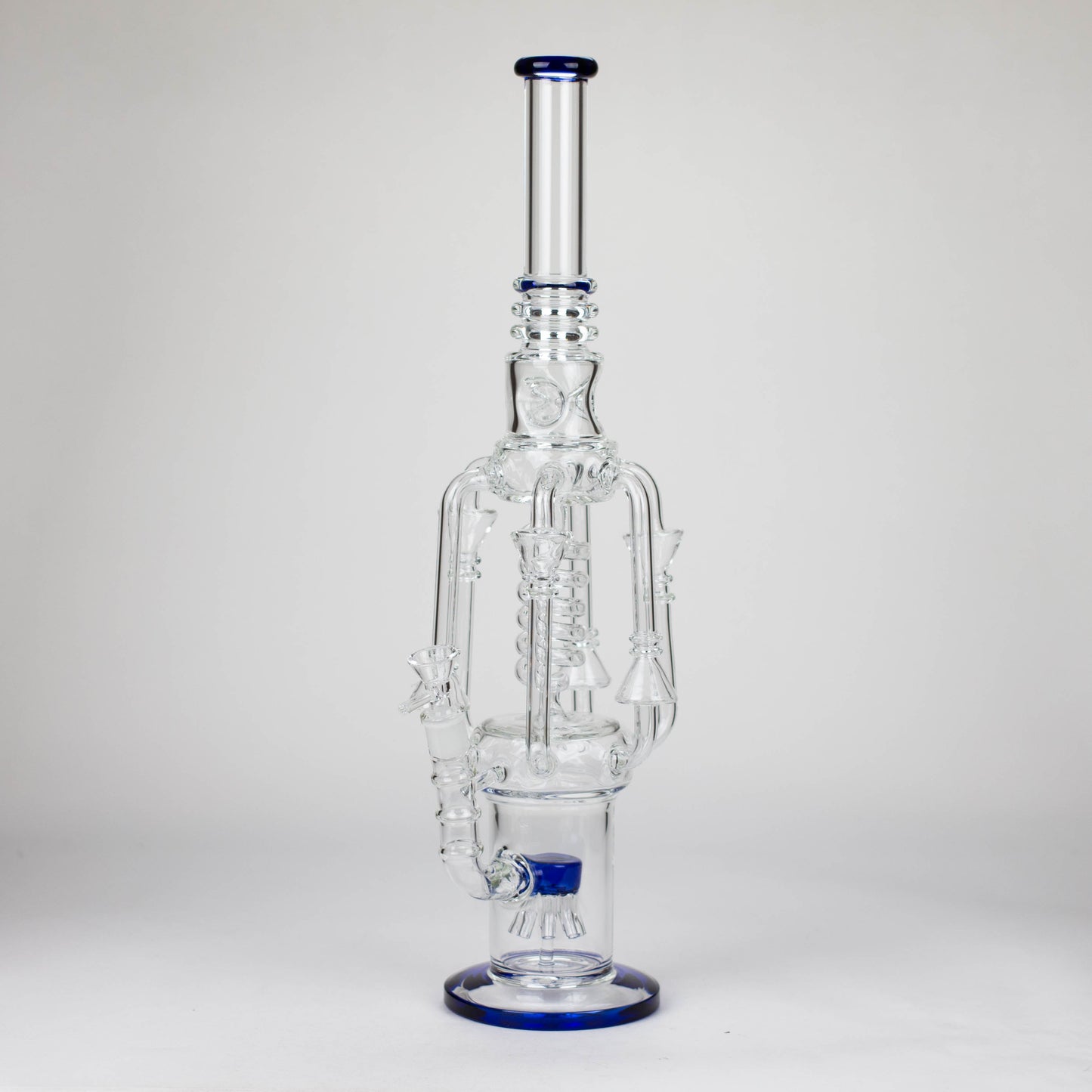 19" Coil Glass water recycler bong [C1576]_2