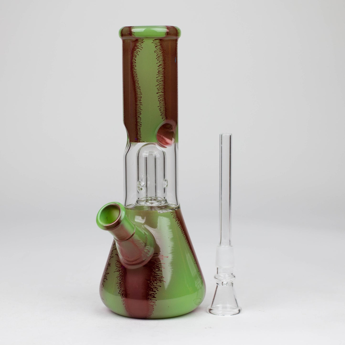 8" Dome Percolator glass water Bong-Assorted_7