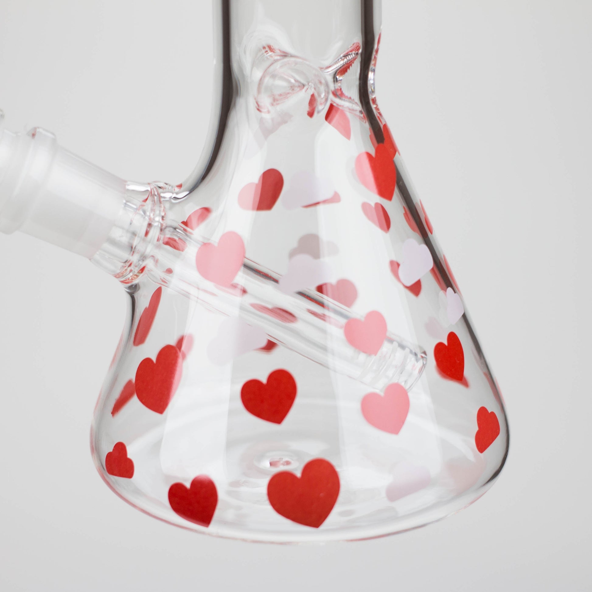 10" Glass Bong With Happy Valentine's Day Design_5