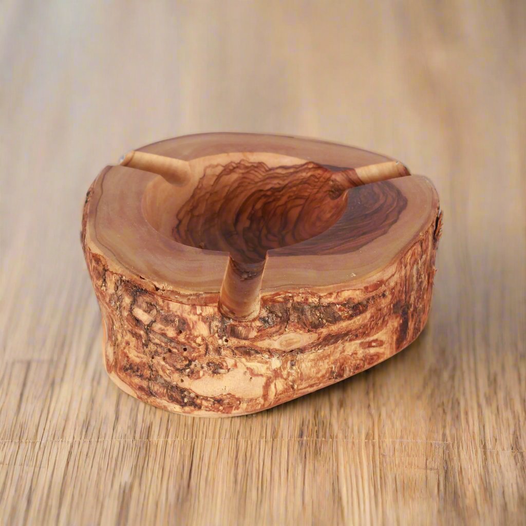 VOW | Olive wood Rustic Ashtray_3