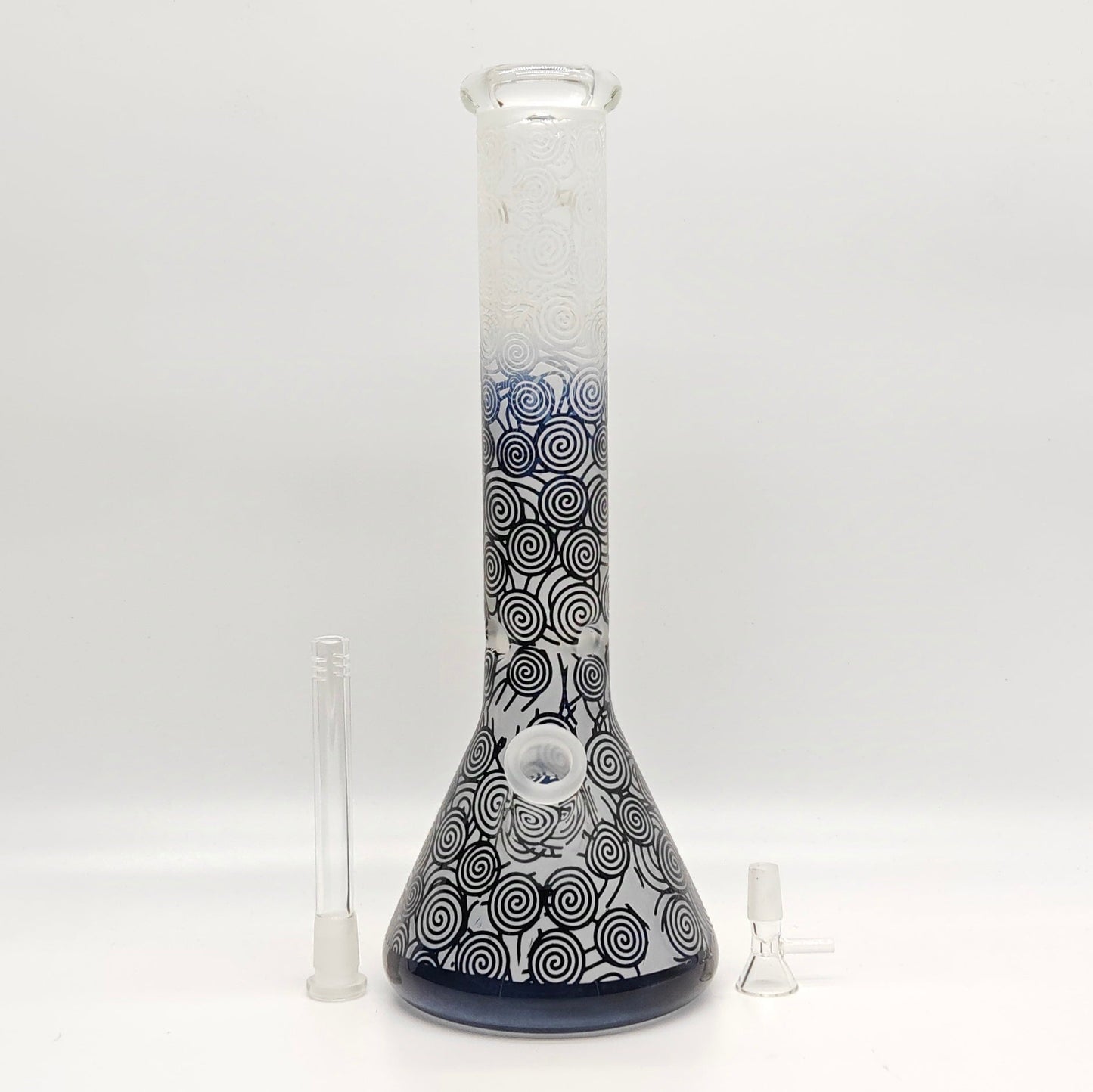 14" 5mm Abstract Design Beaker Glass Bong [LOT0072]_8