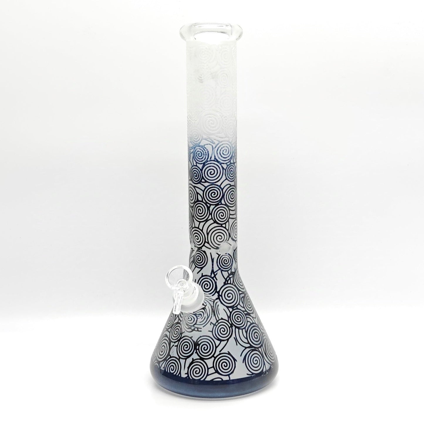 14" 5mm Abstract Design Beaker Glass Bong [LOT0072]_3