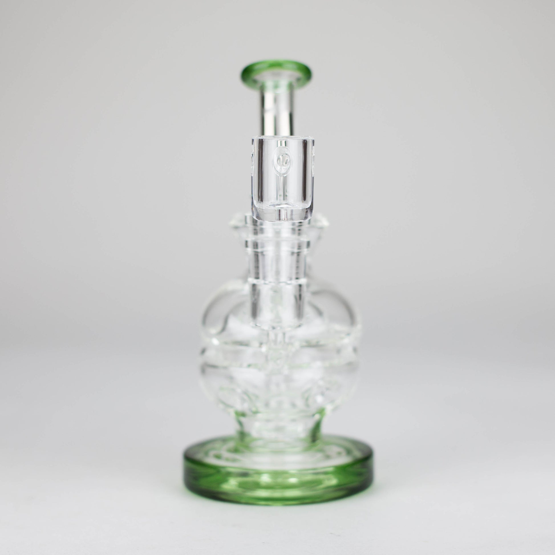 Infyniti | 6" Double glass recycle rig with shower head diffuser [GP1935]_1