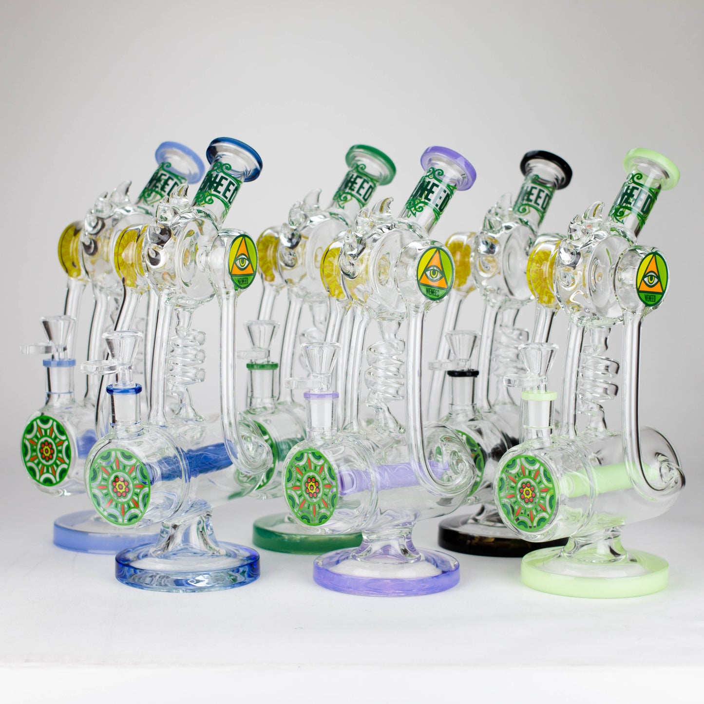 WENEED | 12" Twisting Tide Glass Bong_0