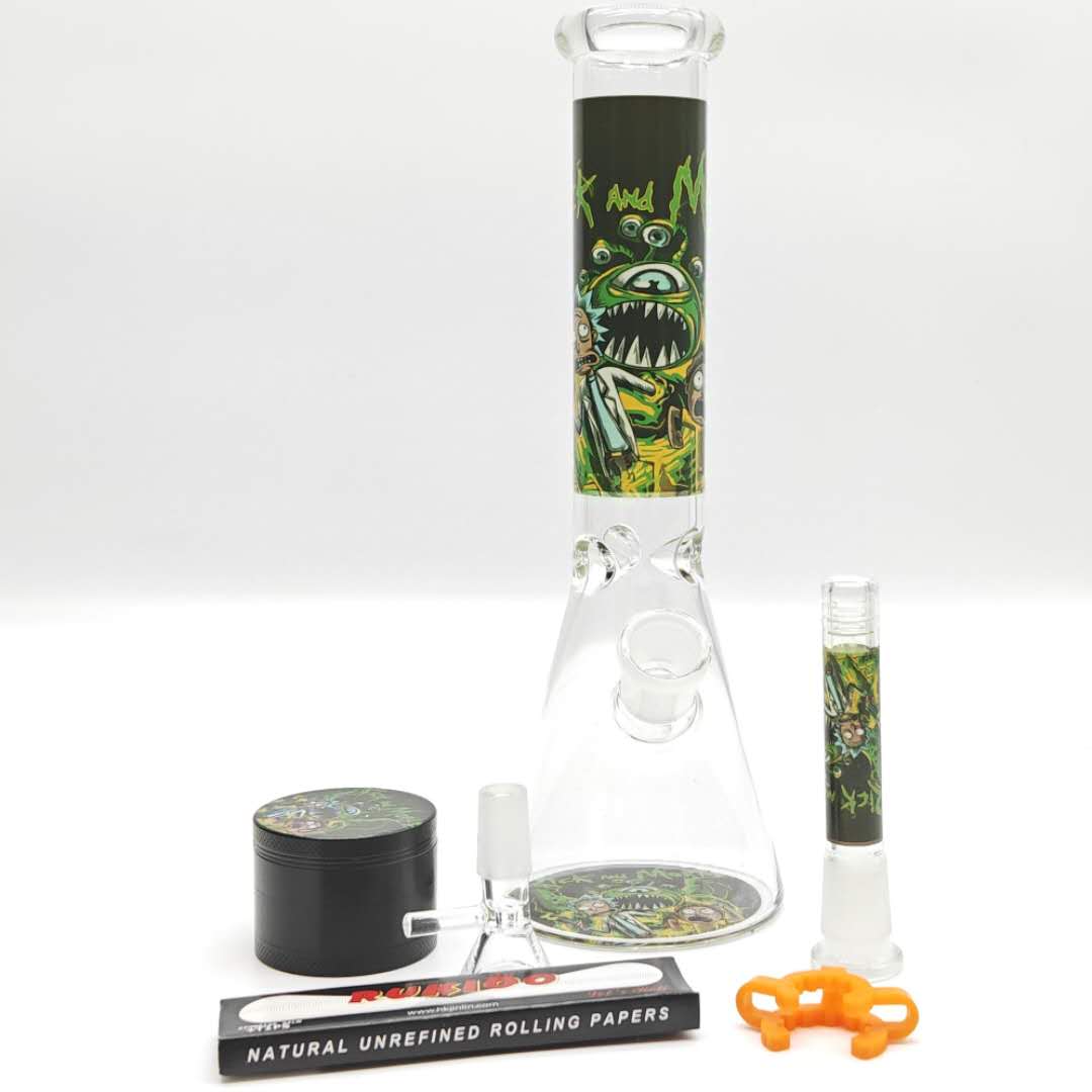 Cartoon Beaker Bong  High Life Smoking Set-Assorted Color_1