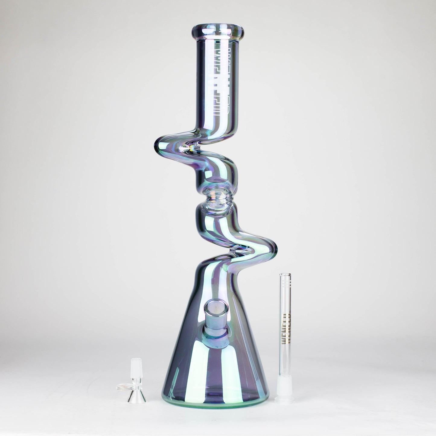 WENEED | 17.5" Iridescent Ripple Glass Bong_3