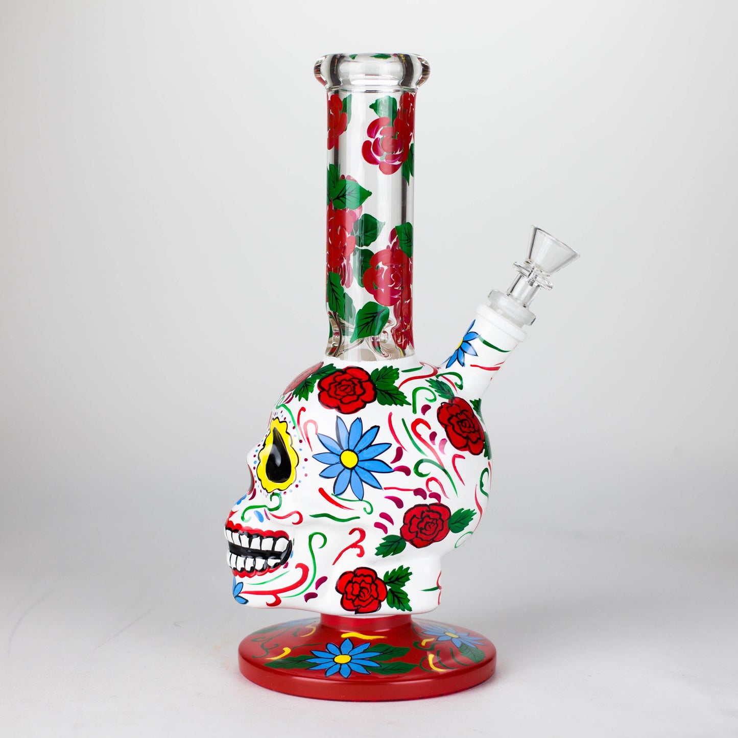 10" Sugar Skull-Themed glass bong [SK Series]_10