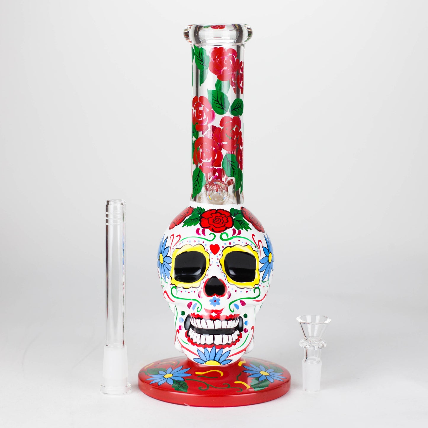 10" Sugar Skull-Themed glass bong [SK Series]_4