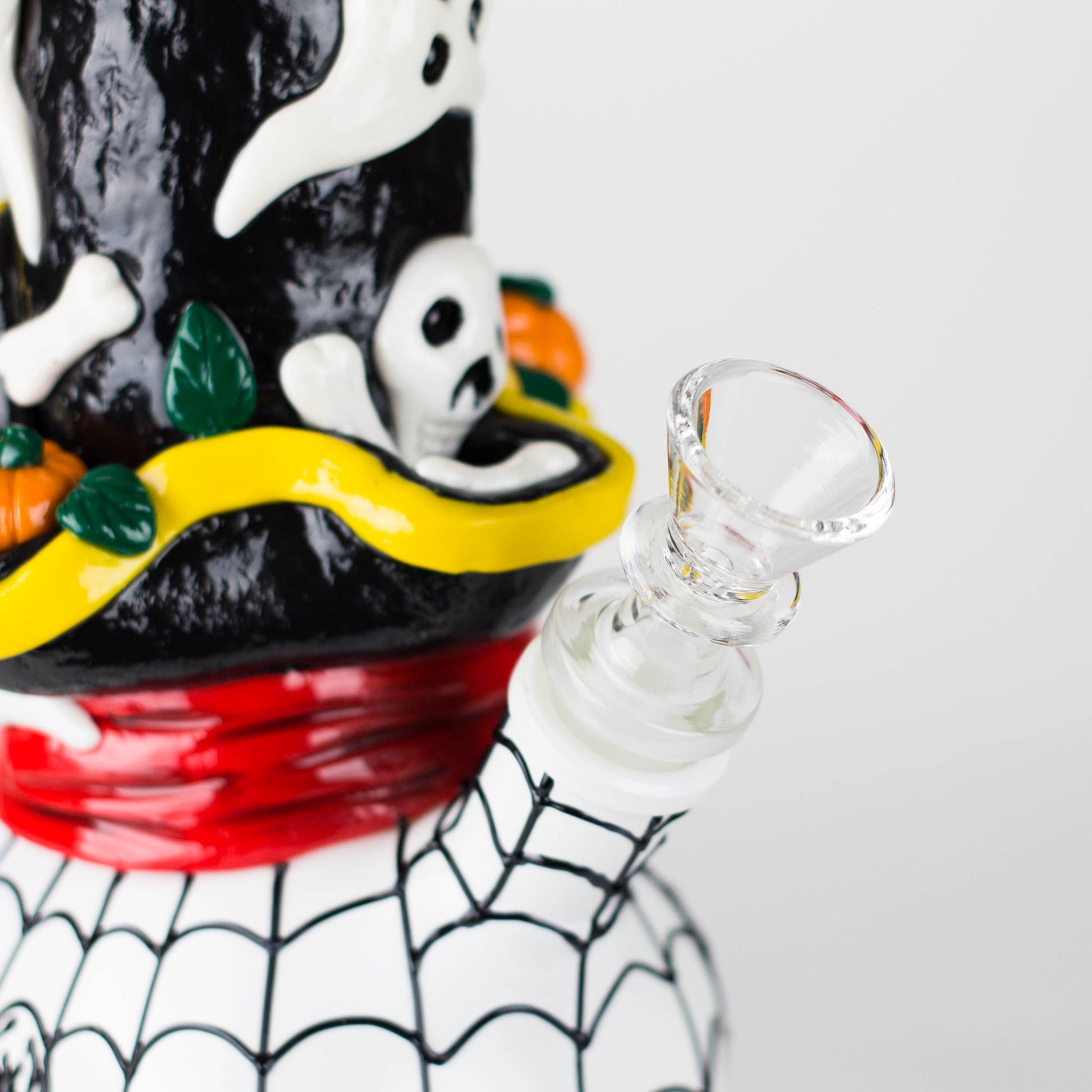 9" Pirate-Themed Sugar Skull Glass Bong [SK20]_6