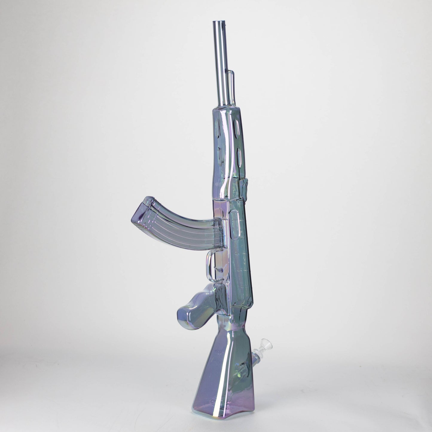 27" Electroplated AK-47 Design Glass Bong with Display Stand [GU001]_6