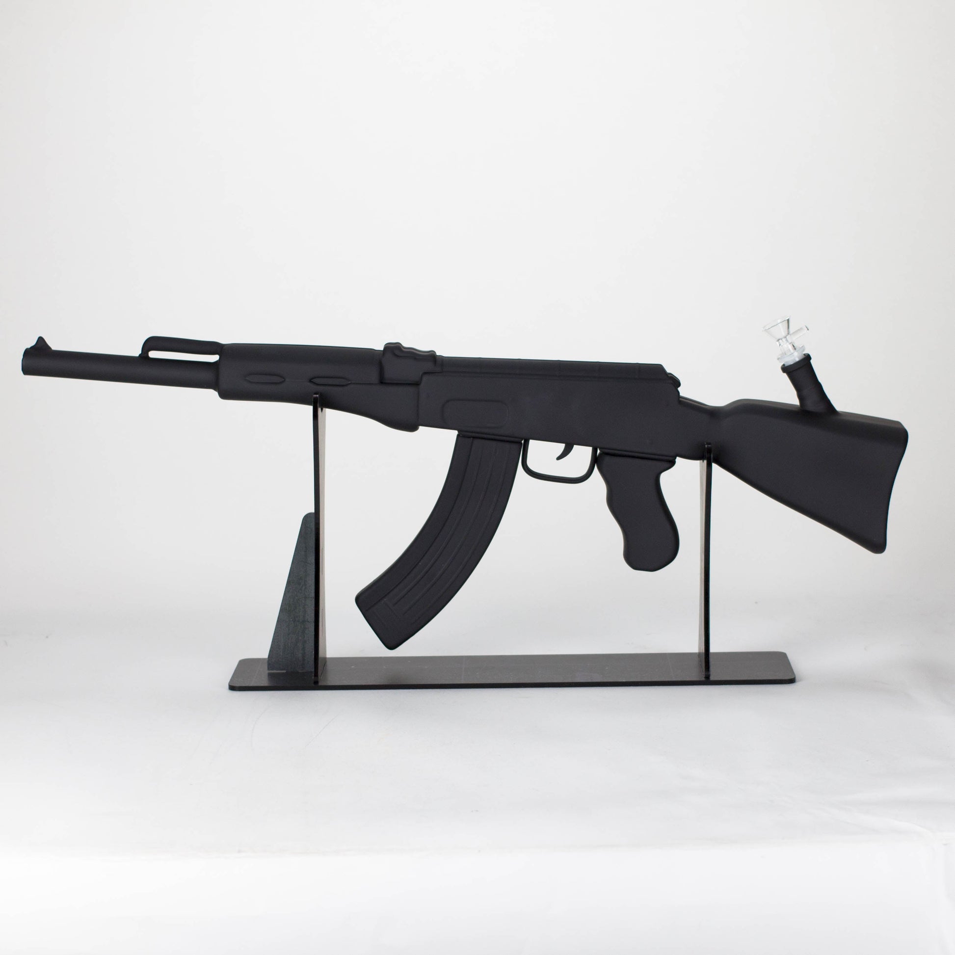 27" Painted AK-47 Design Glass Bong with Display Stand [GU005]_6