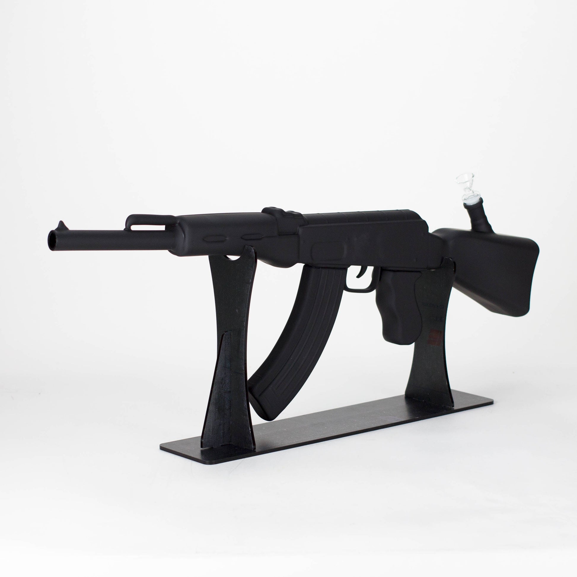 27" Painted AK-47 Design Glass Bong with Display Stand [GU005]_2