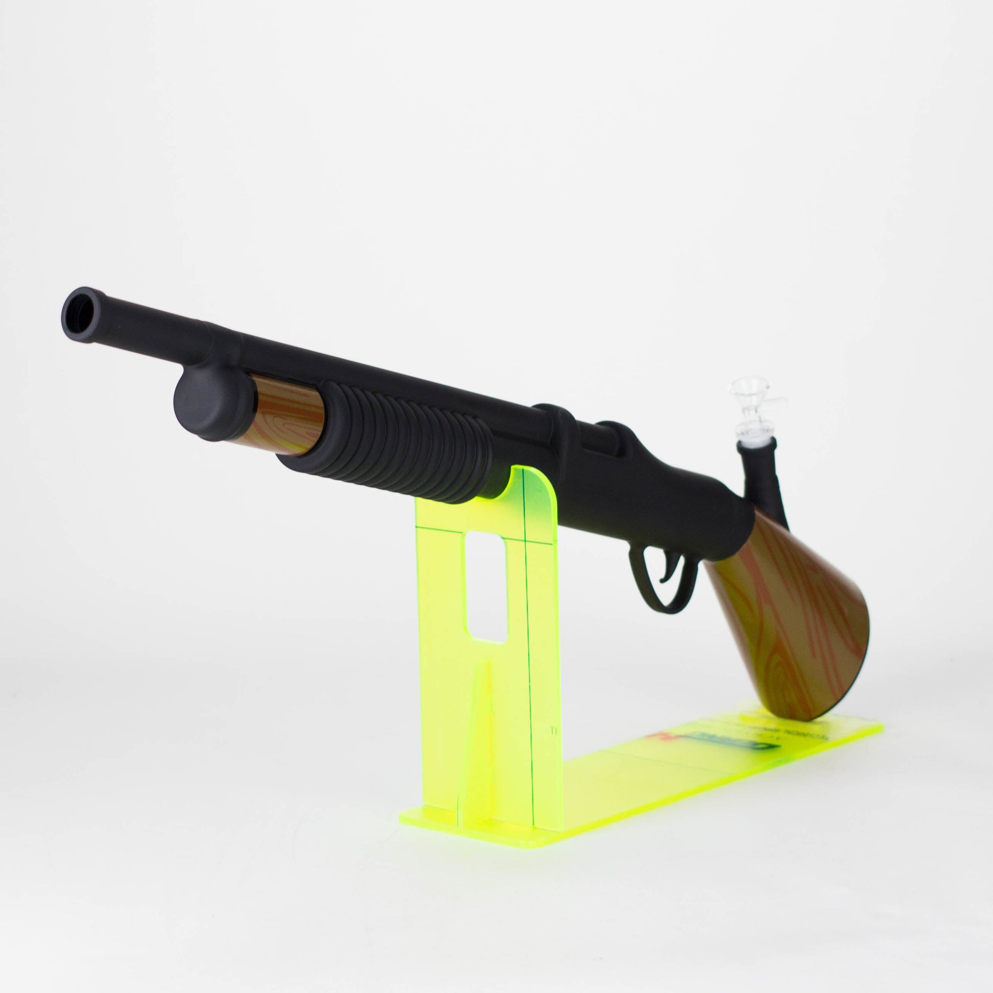 27" Painted Shotgun Design Glass Bong with Display Stand [GU006]_1