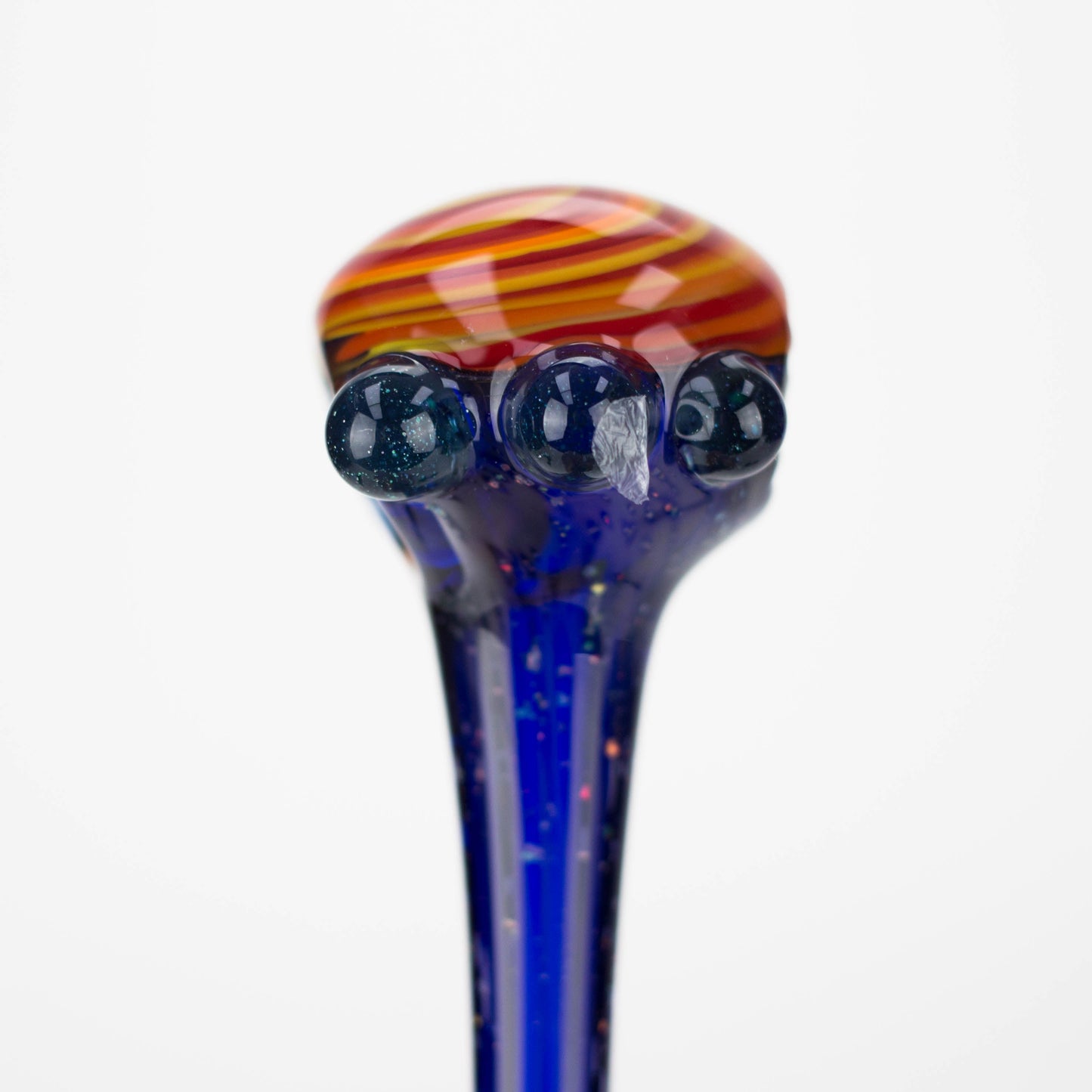 Shine Glassworks made in Canada | Crushed Opal Space fumed handpipe with spiral bowl_7